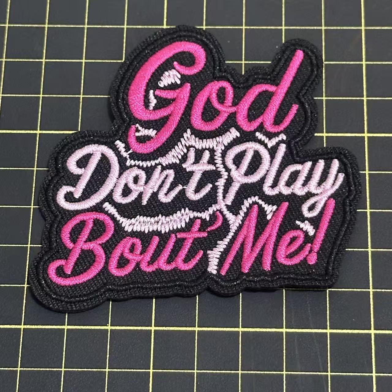 1 God Rose  Blessed  Word patch (iron)
