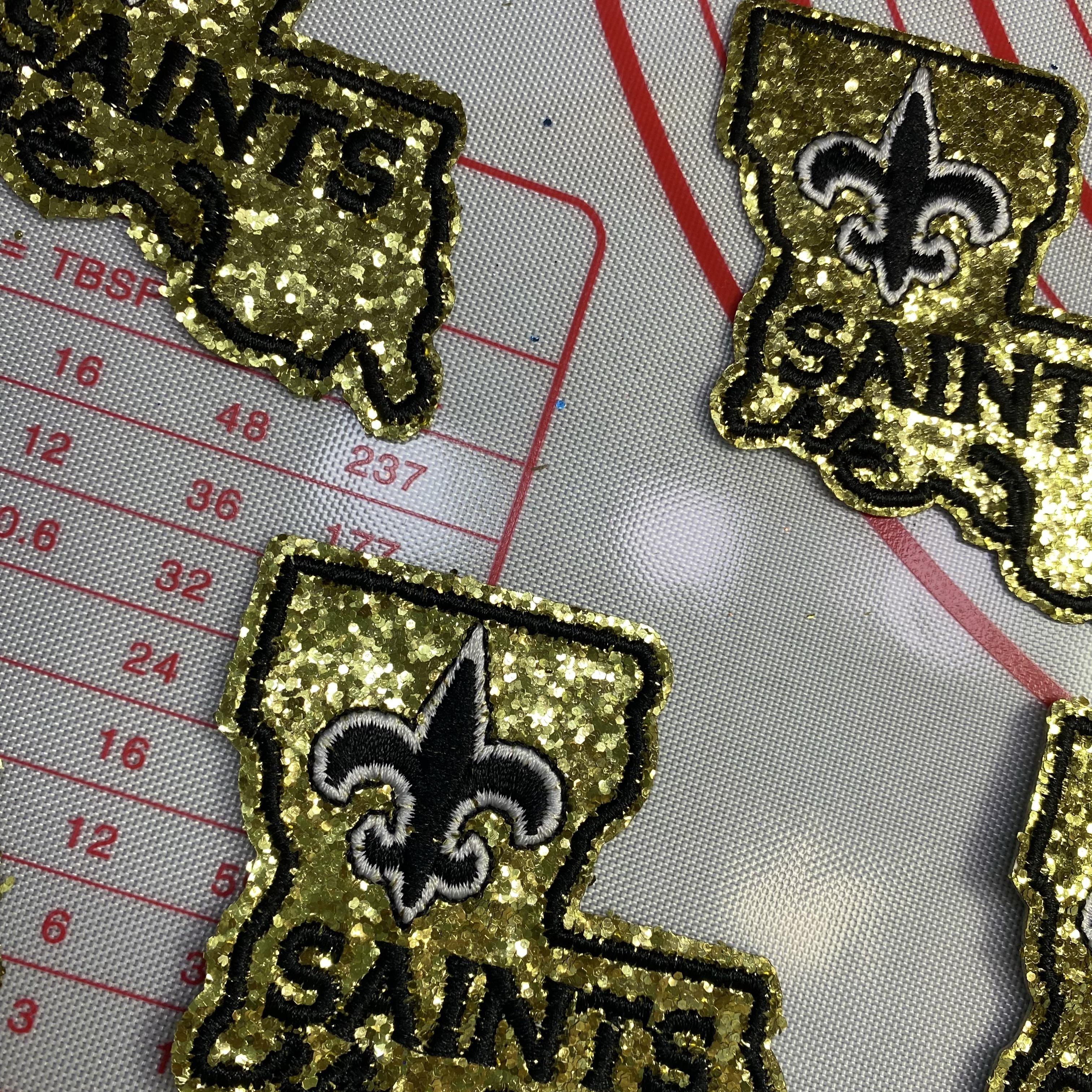 Group B Medium (ironed) football team sequin patch