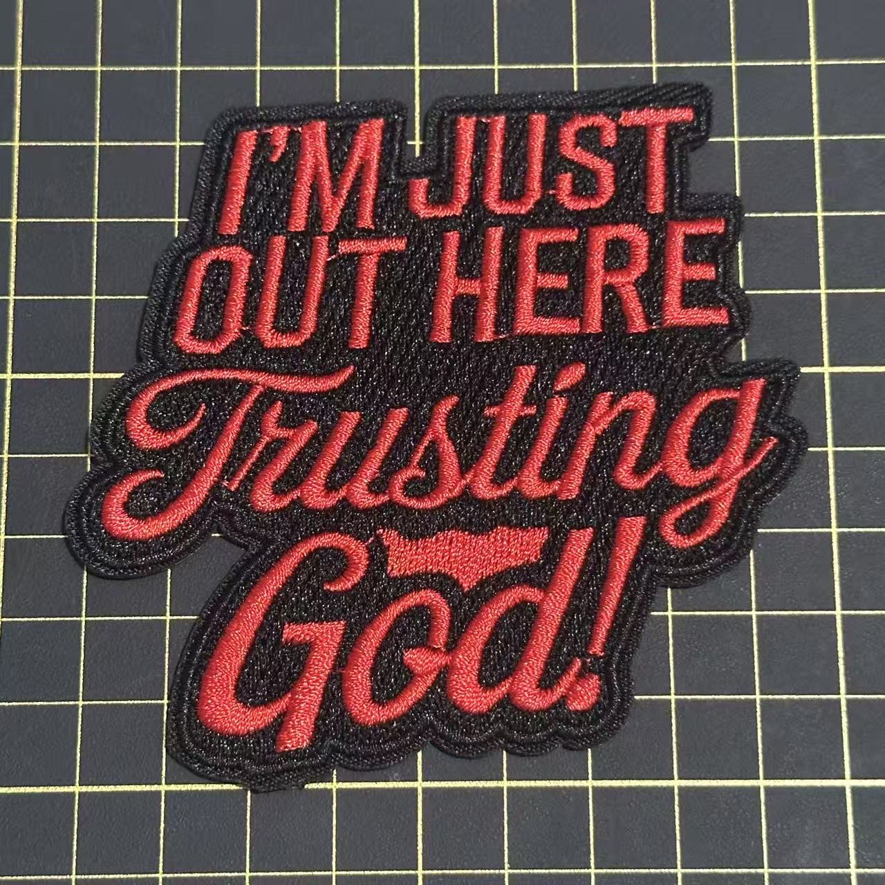 1 God Rose  Blessed  Word patch (iron)