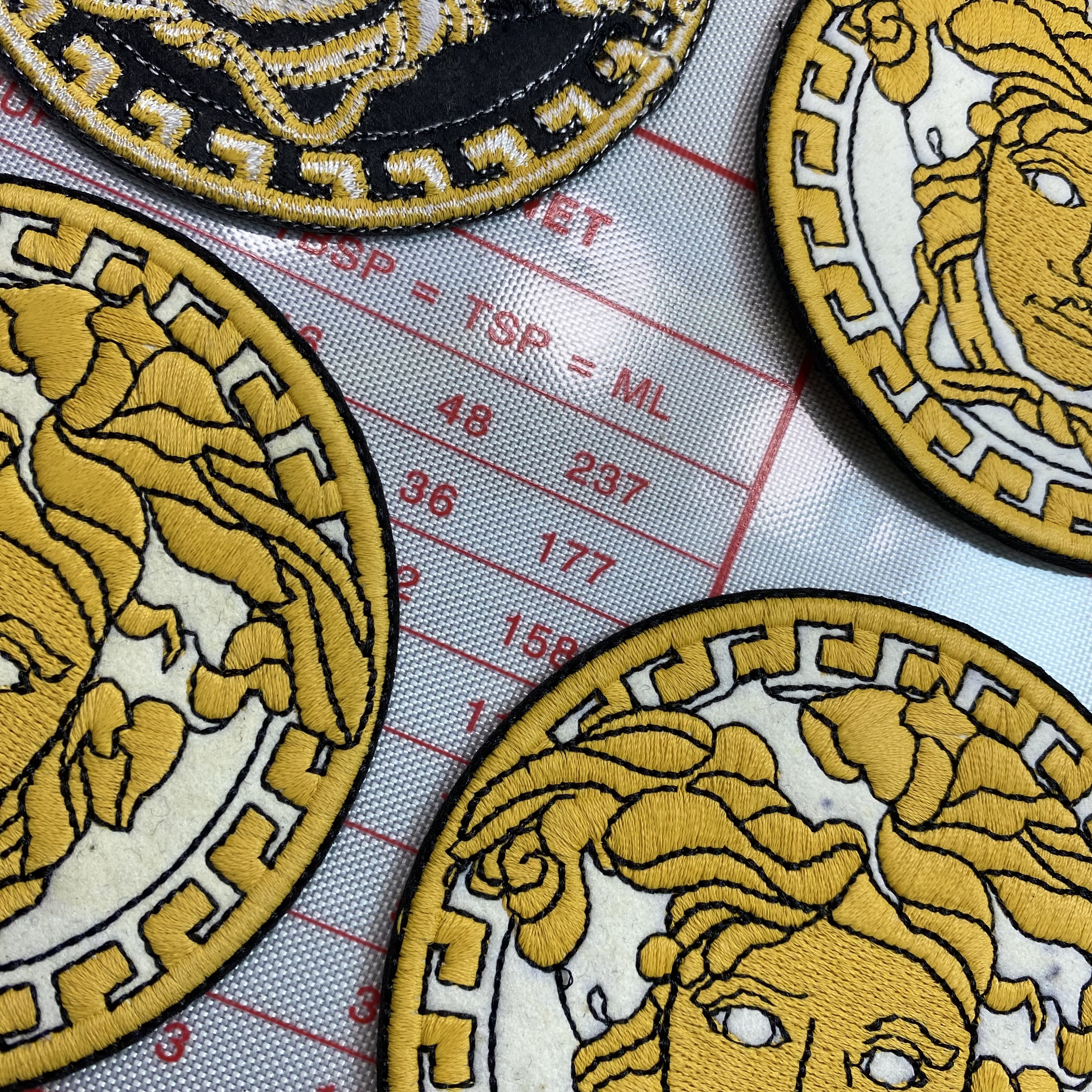 Medium (Sewing) Versace Round Patches  