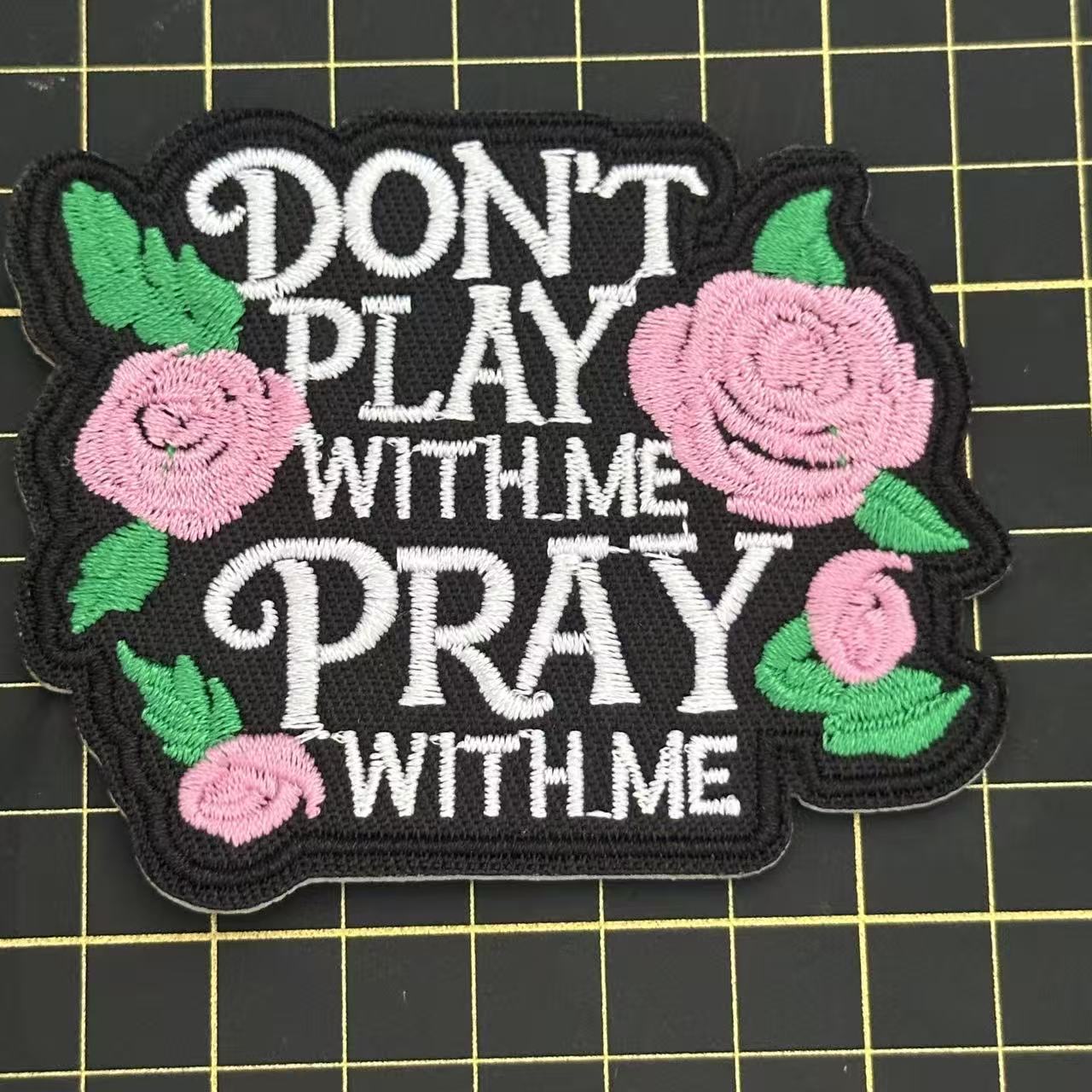 1 God Rose  Blessed  Word patch (iron)