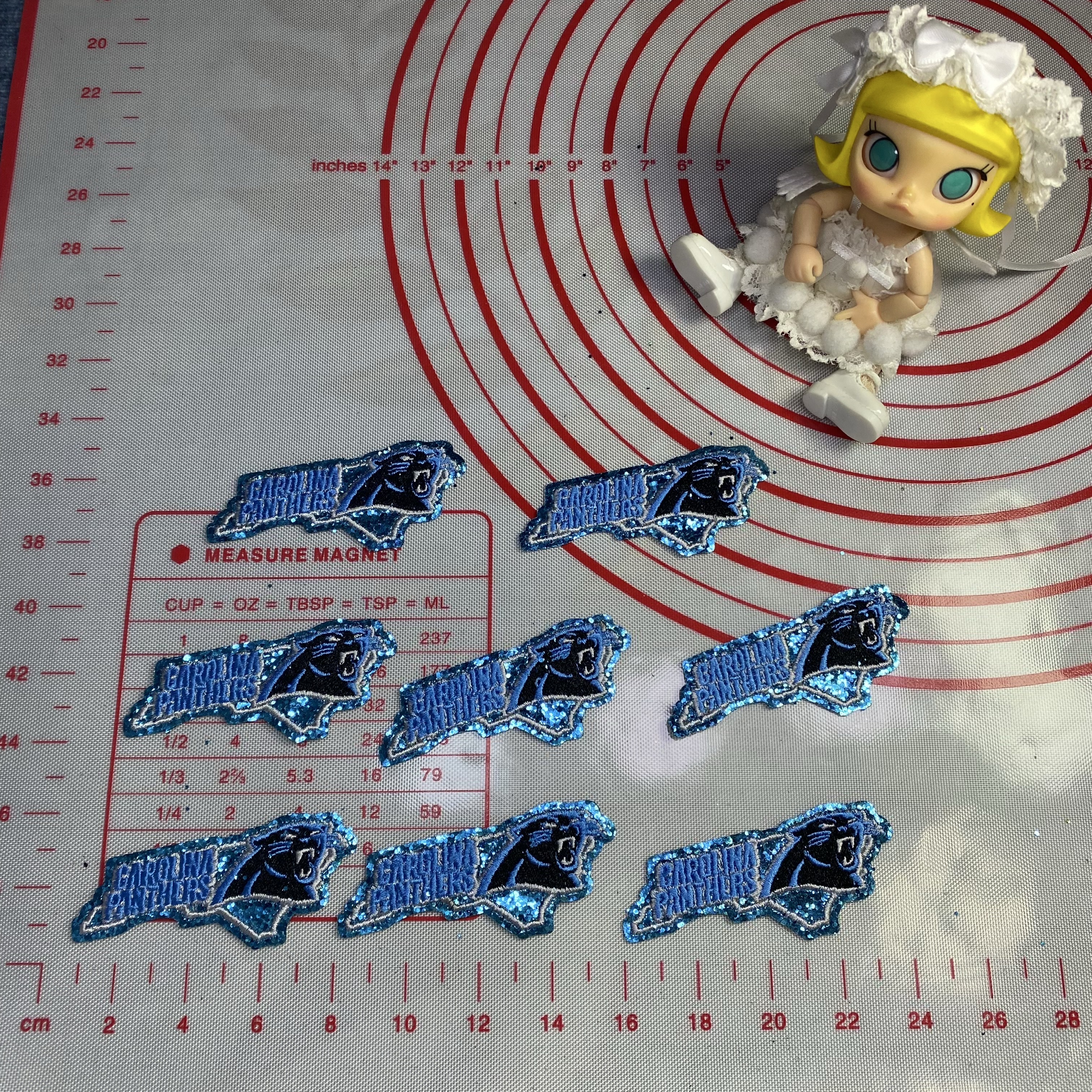 Group B Medium (ironed) football team sequin patch