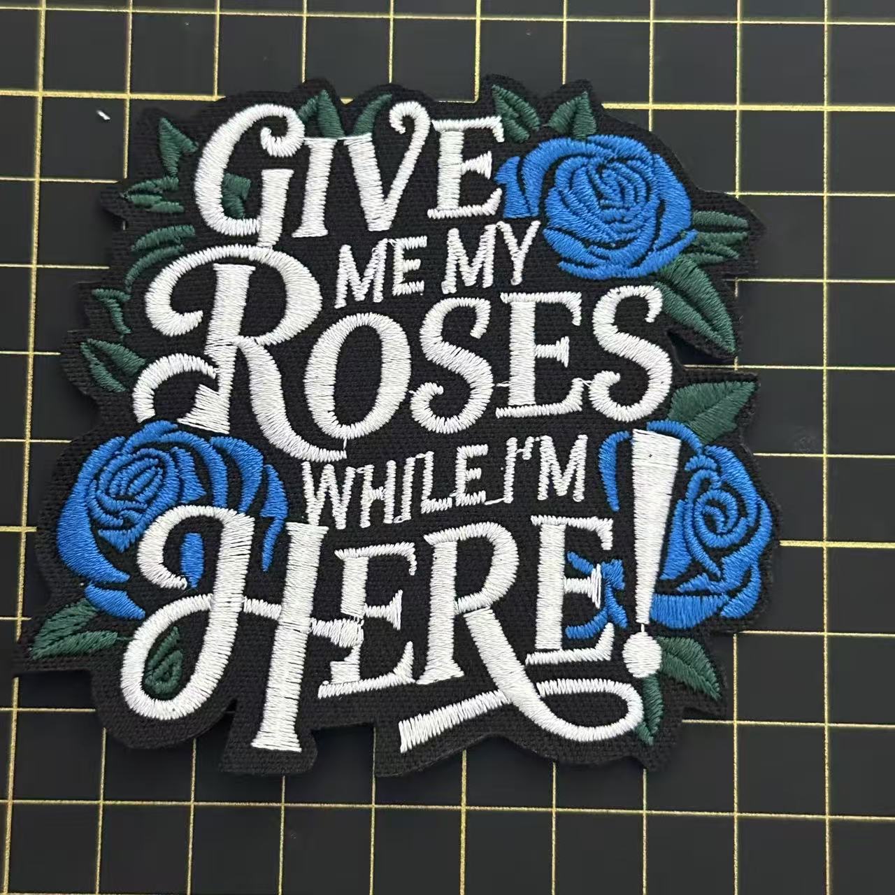 1 God Rose  Blessed  Word patch (iron)