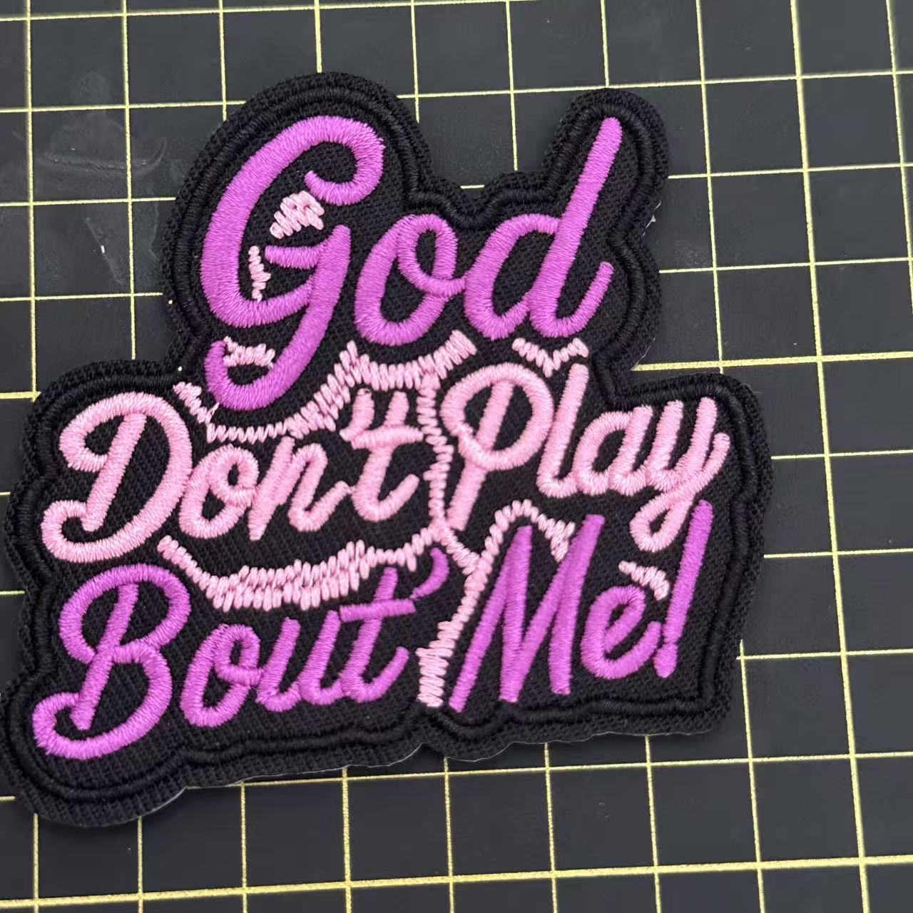 1 God Rose  Blessed  Word patch (iron)
