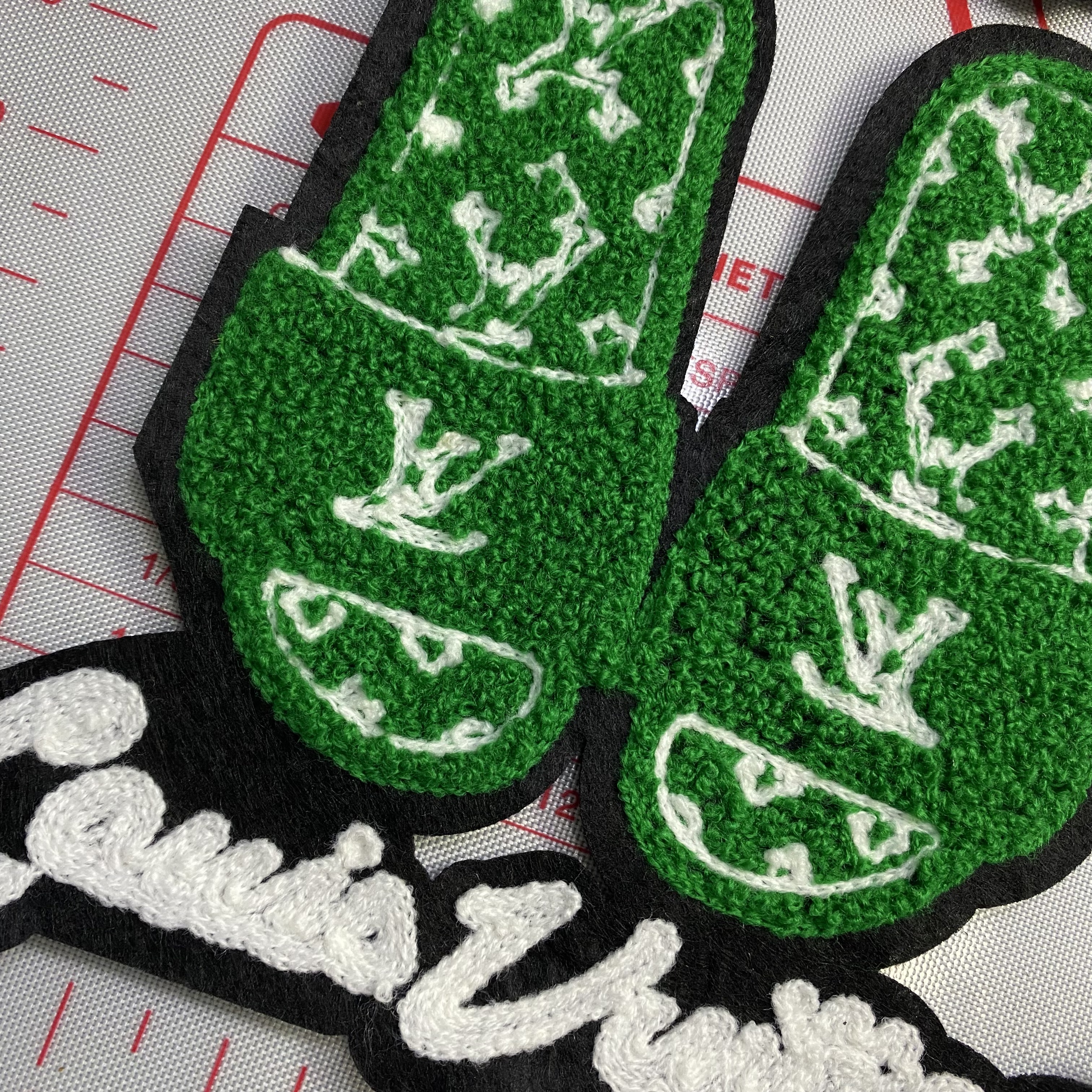 Large/Medium (Sewing) L towel embroidery Letters Patches