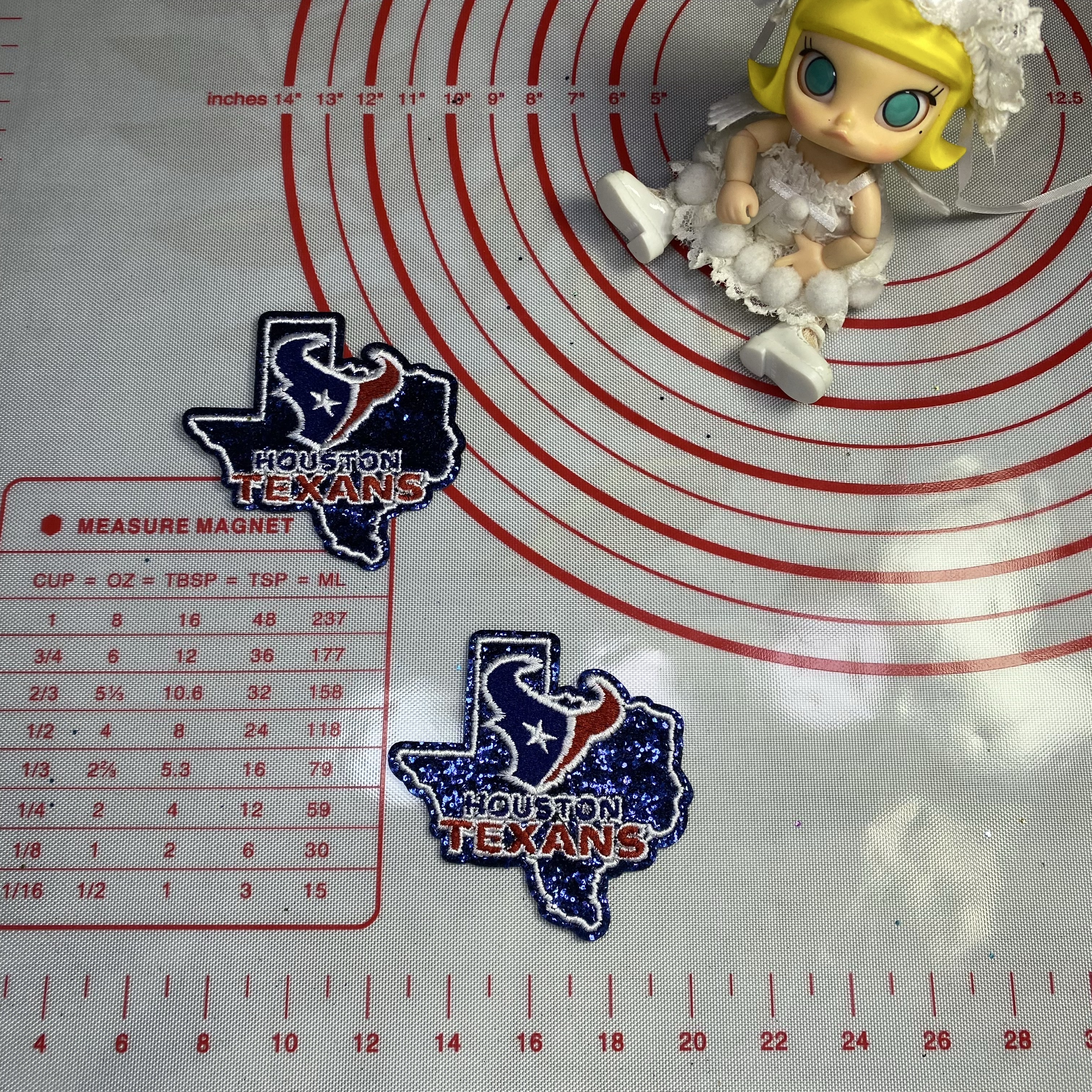 Group B Medium (ironed) football team sequin patch