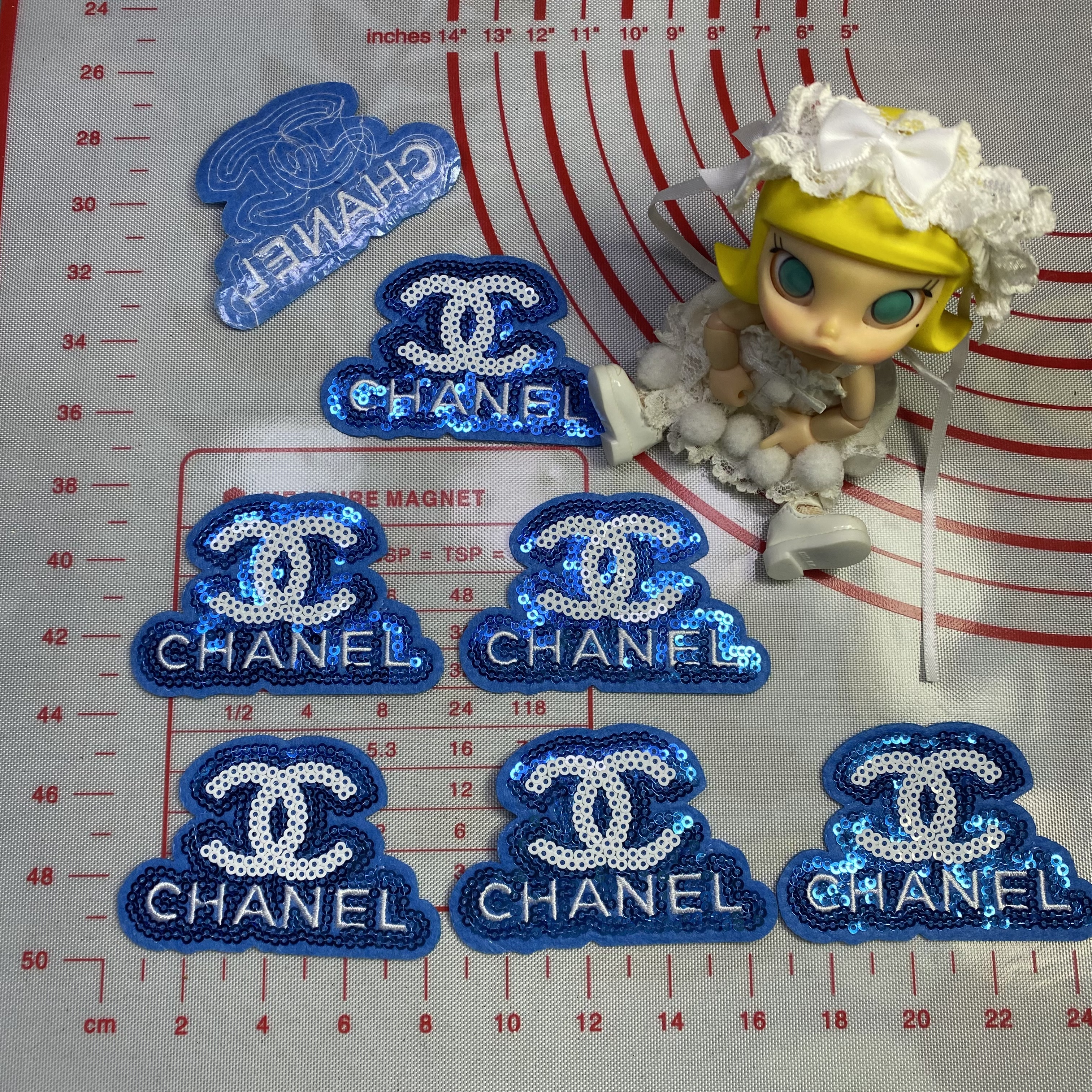 Medium (Iron-on) CC Sequins Letters Patches 