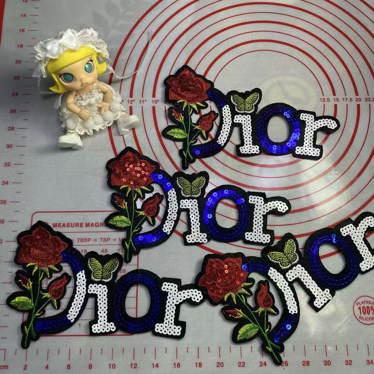 Large (Sewing) D  Teddy bear Patches