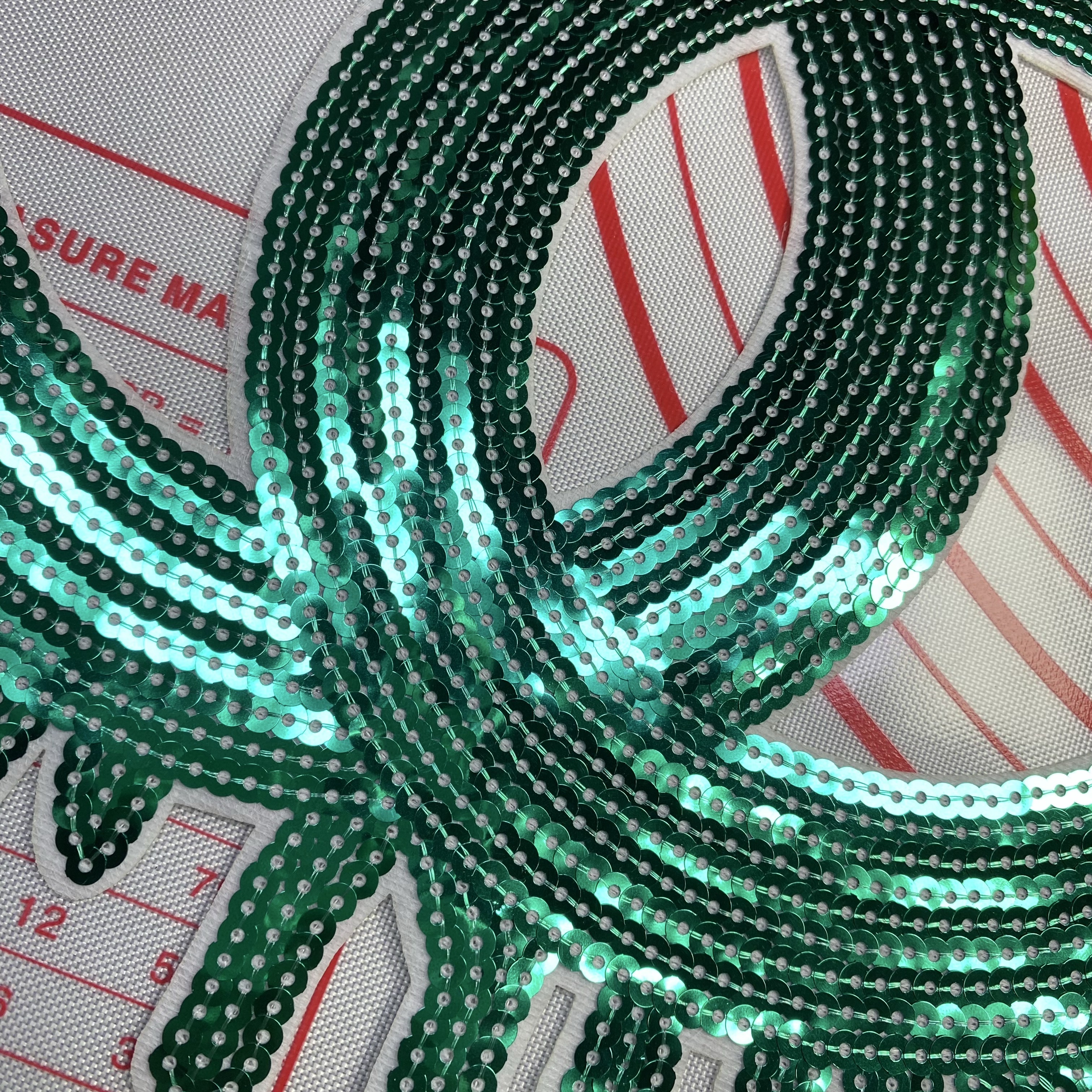 Large (Iron-on) CC sequin letter Patches