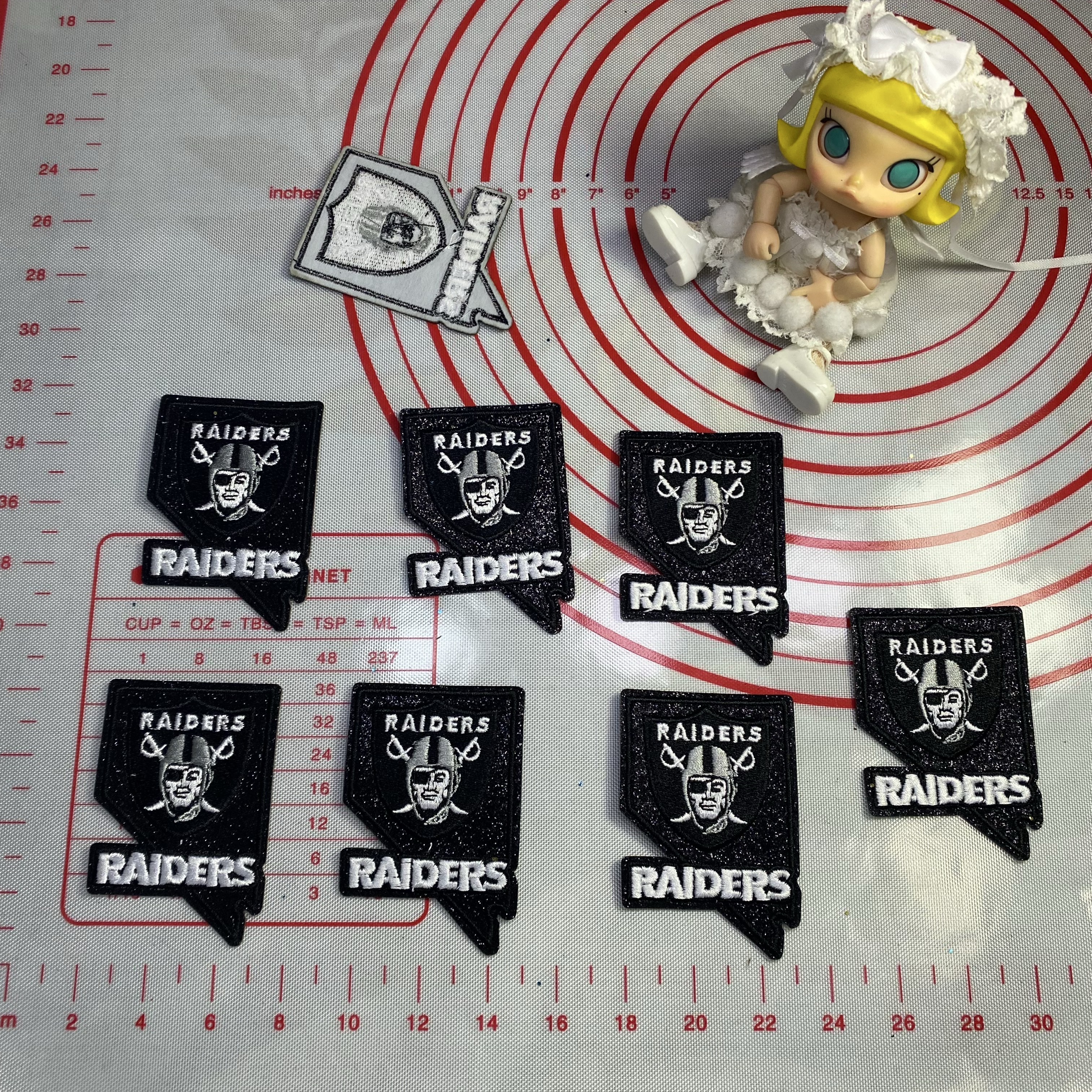 Group B Medium (ironed) football team sequin patch