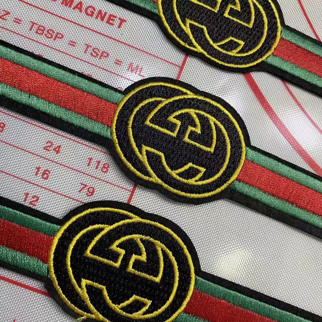 Large/medium  (Iron-on) GG Winnie the Pooh Rainbow Sequin Jacket Patches 