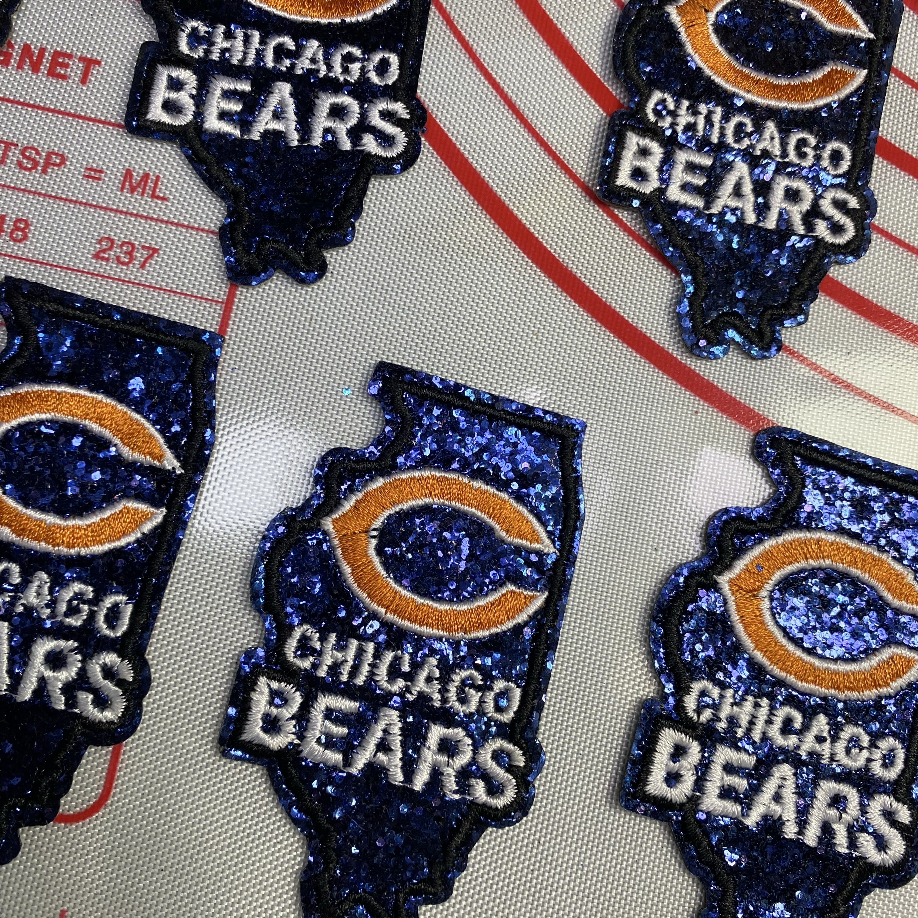 Group B Medium (ironed) football team sequin patch