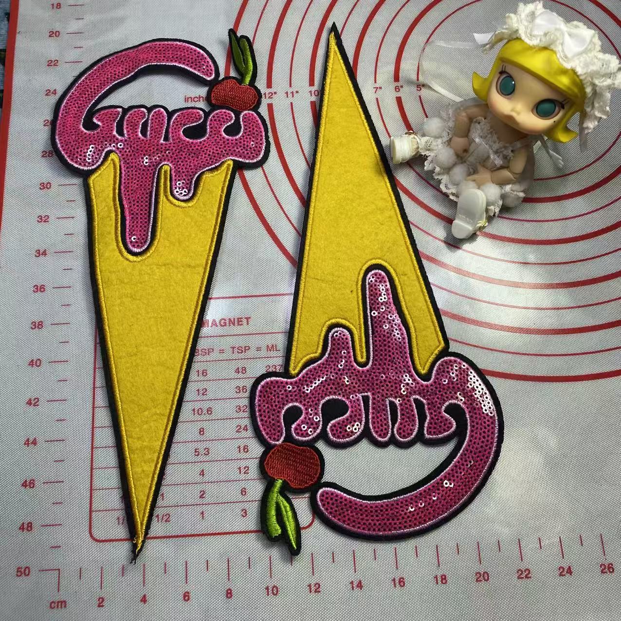 Large / medium (sewing) GG mixed cloth Patches