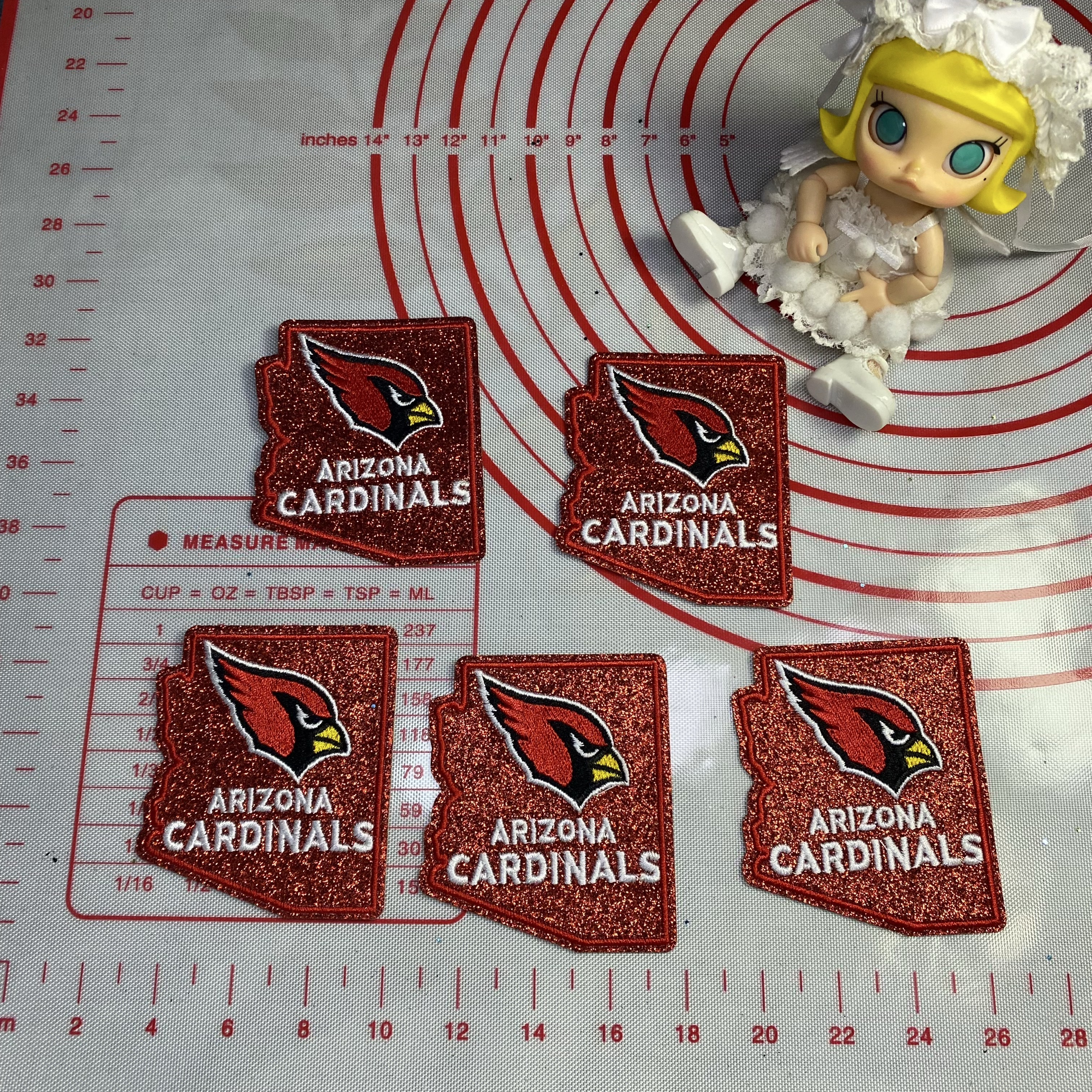 Group B Medium (ironed) football team sequin patch