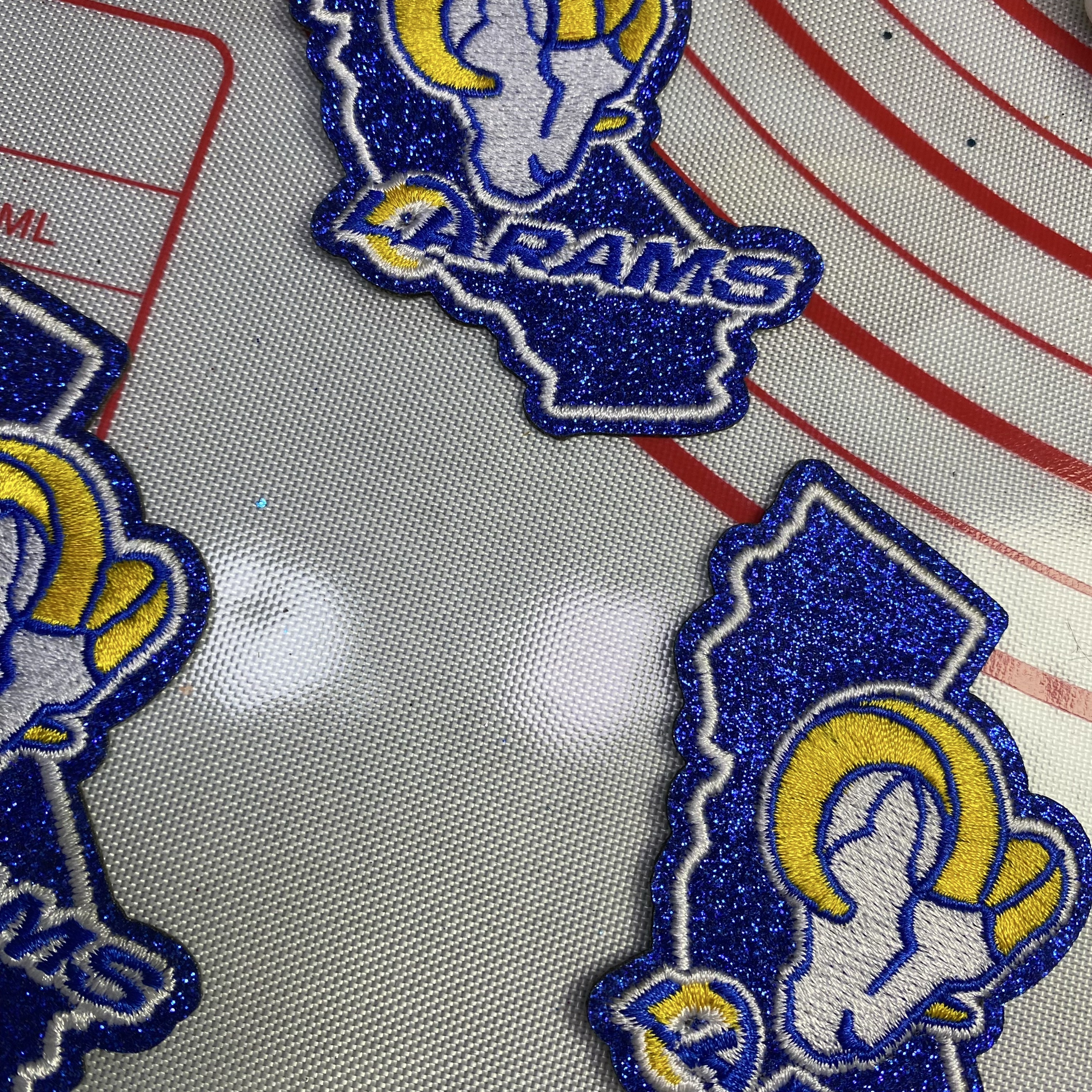 Group B Medium (ironed) football team sequin patch