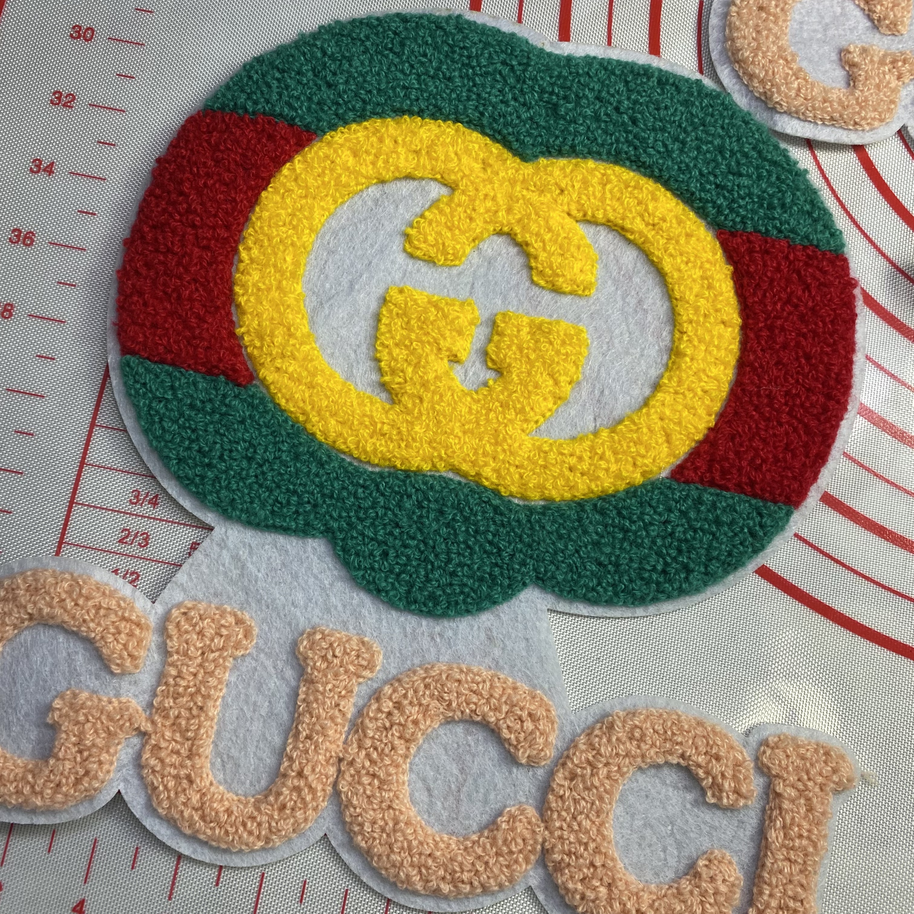 Large / medium (sewing) GG mixed cloth Patches