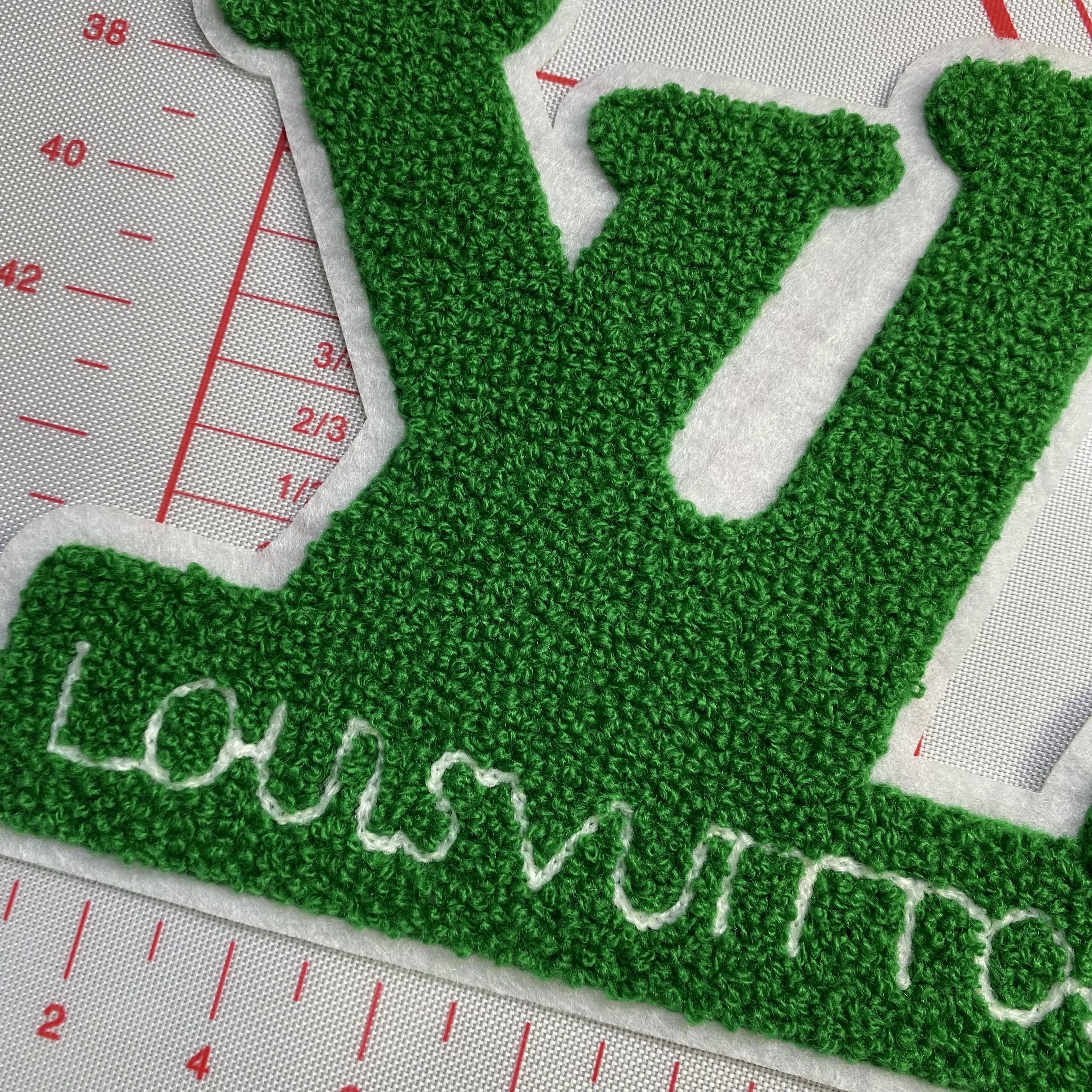 Large/Medium (Sewing) L towel embroidery Letters Patches