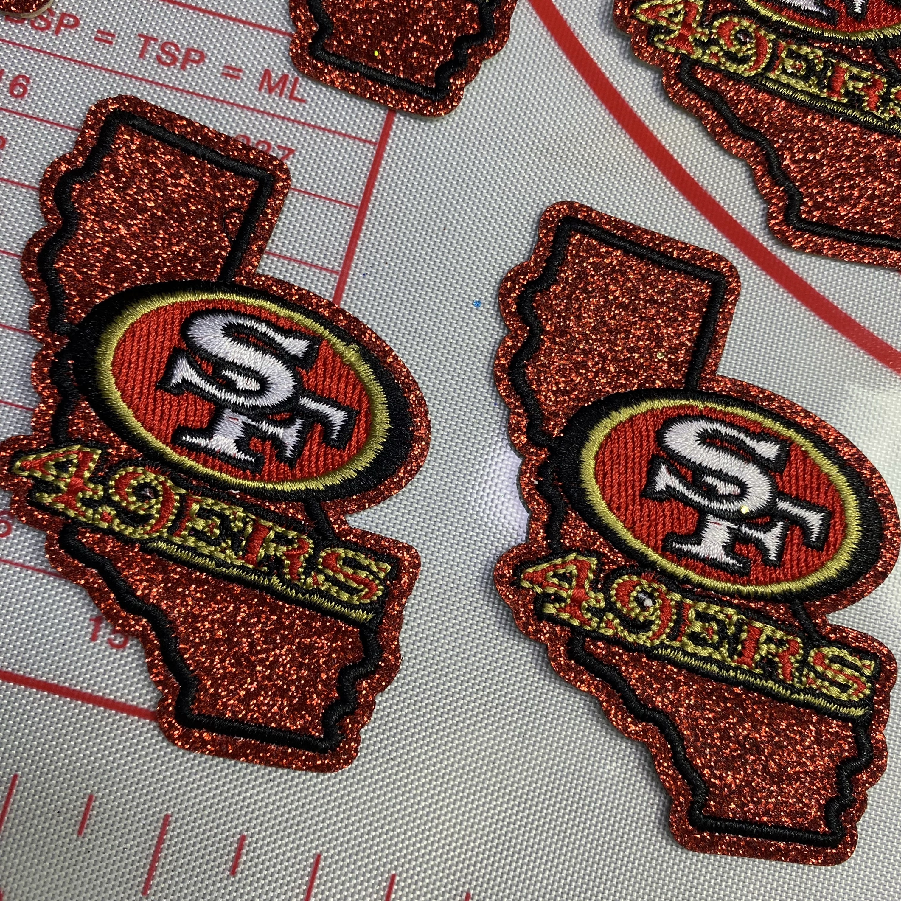 Group B Medium (ironed) football team sequin patch