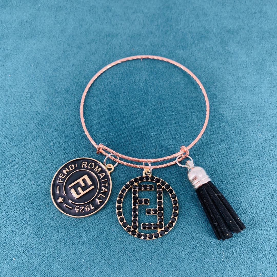 11:Designer Rose Gold Metal Bracelet