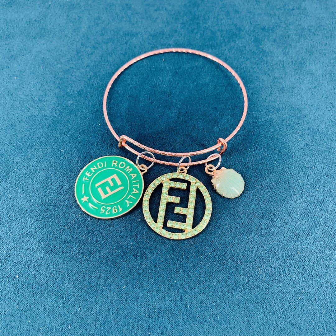 11:Designer Rose Gold Metal Bracelet