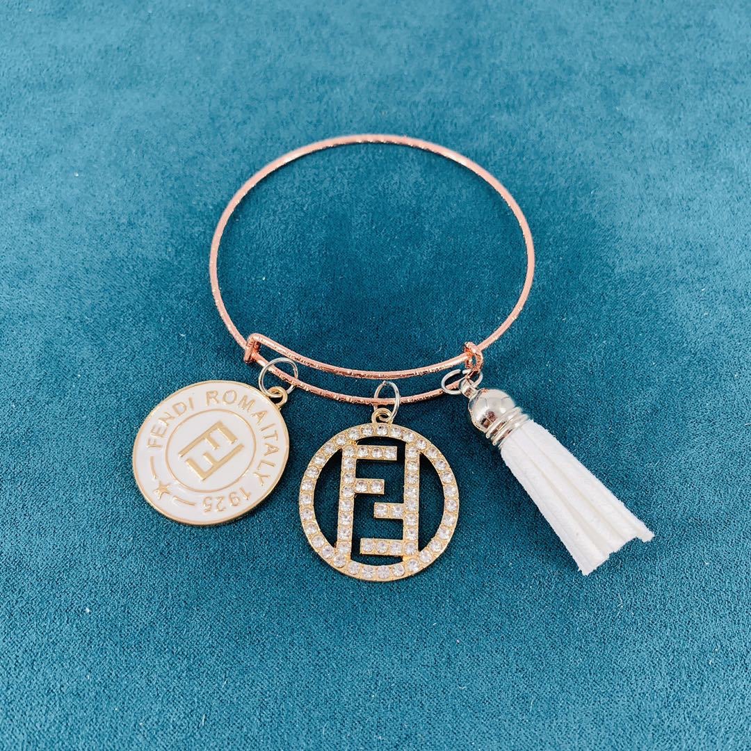 11:Designer Rose Gold Metal Bracelet