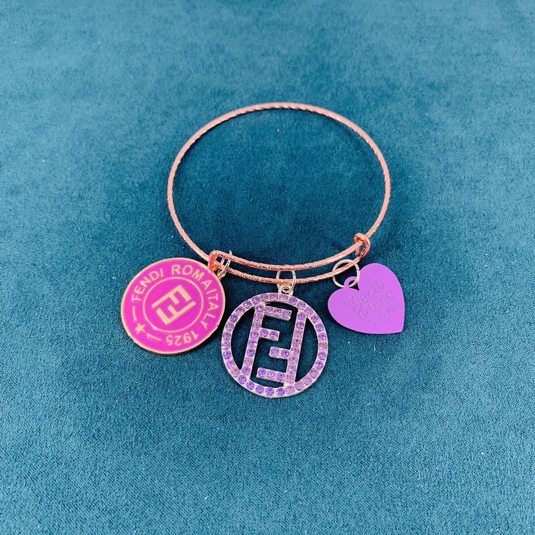 11:Designer Rose Gold Metal Bracelet