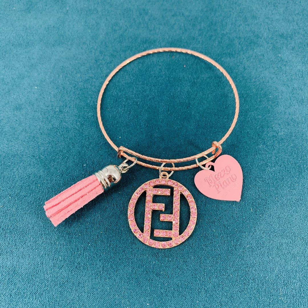 11:Designer Rose Gold Metal Bracelet