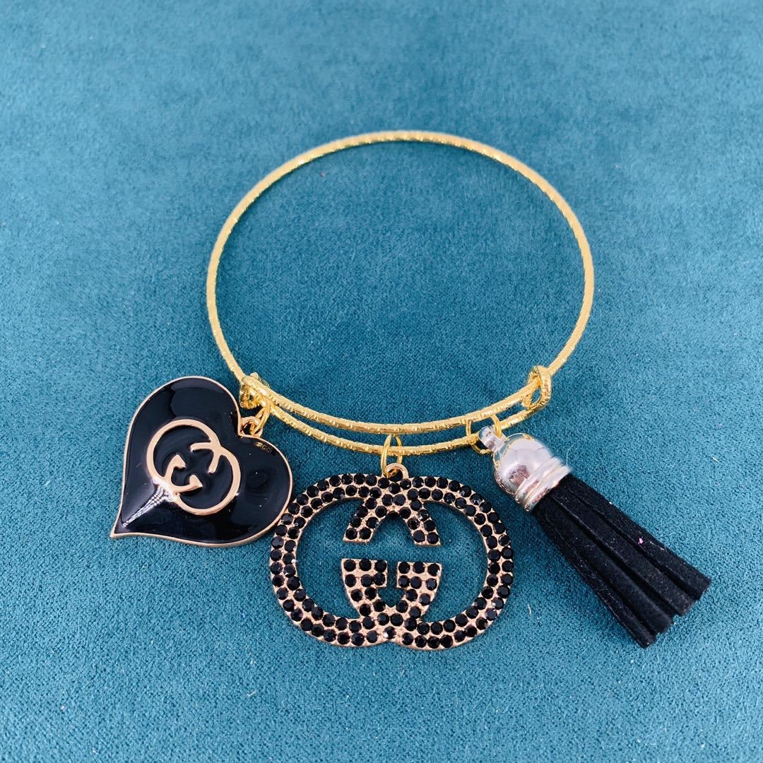 12:Designer  Gold Metal Bracelet