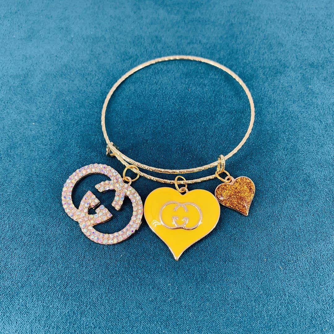 11:Designer Rose Gold Metal Bracelet