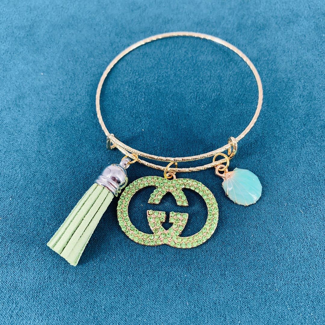 11:Designer Rose Gold Metal Bracelet