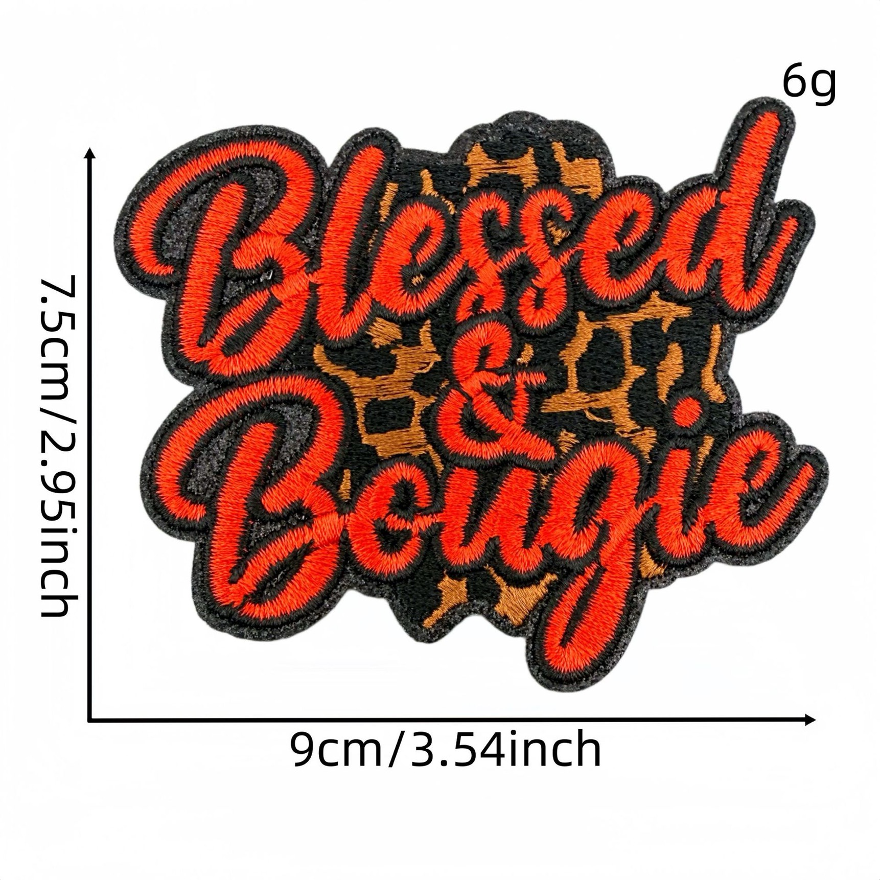 2God  Blessed  Word patch (iron)