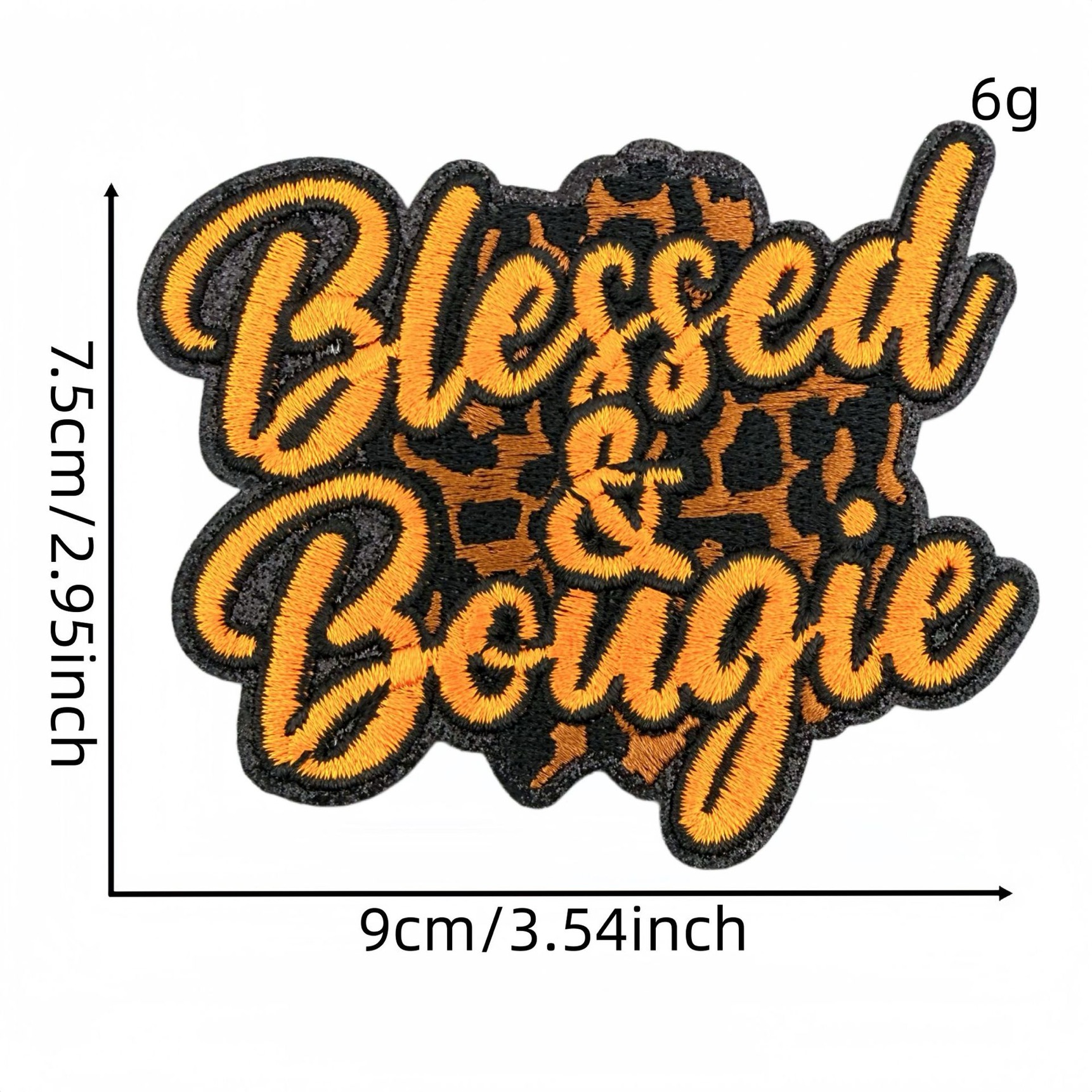 2God  Blessed  Word patch (iron)