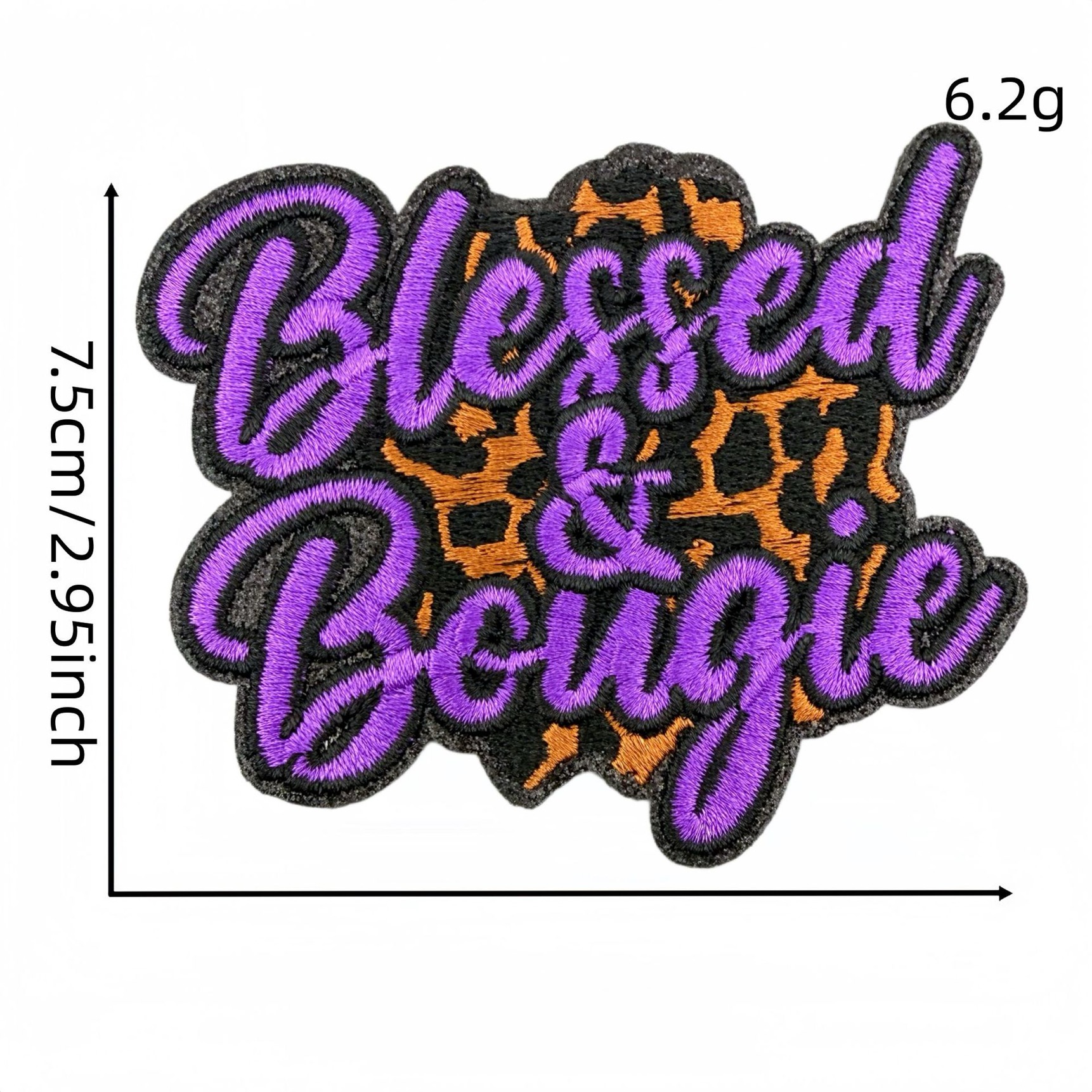2God  Blessed  Word patch (iron)