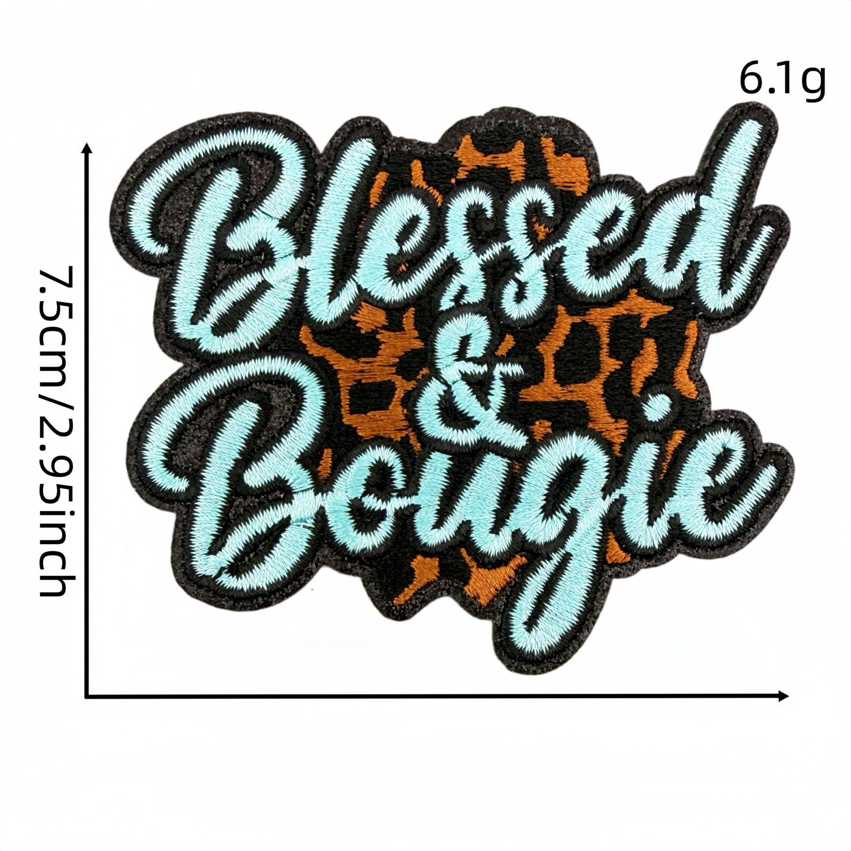 2God  Blessed  Word patch (iron)