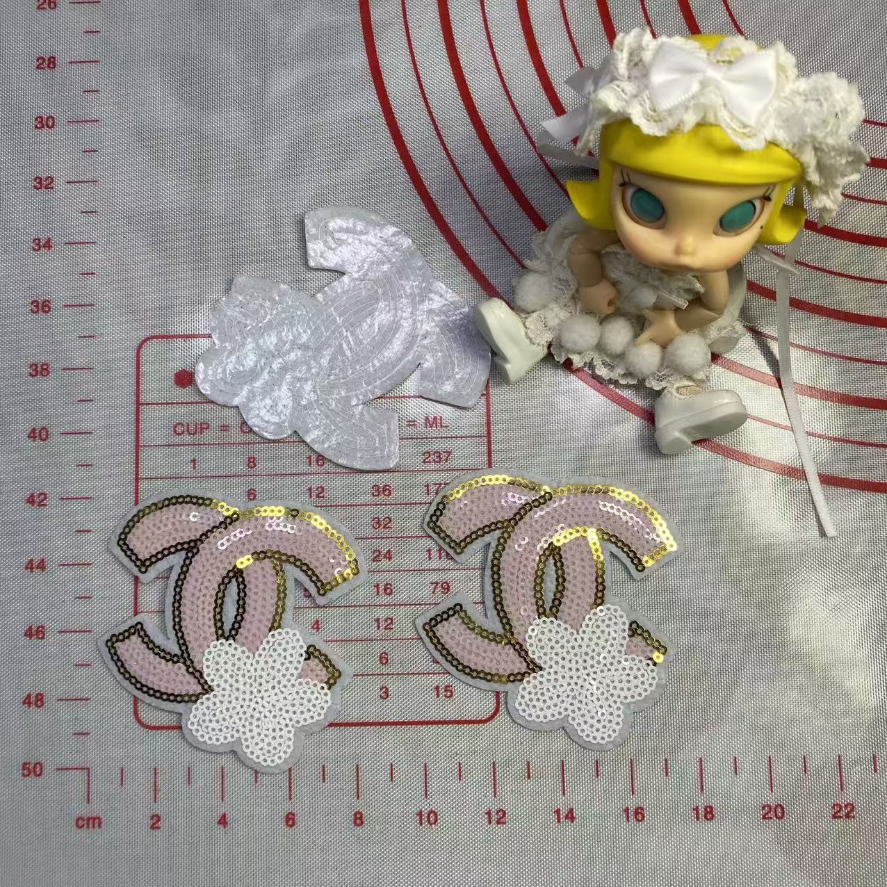 Medium (Iron-on) CC Sequins Letters Patches 