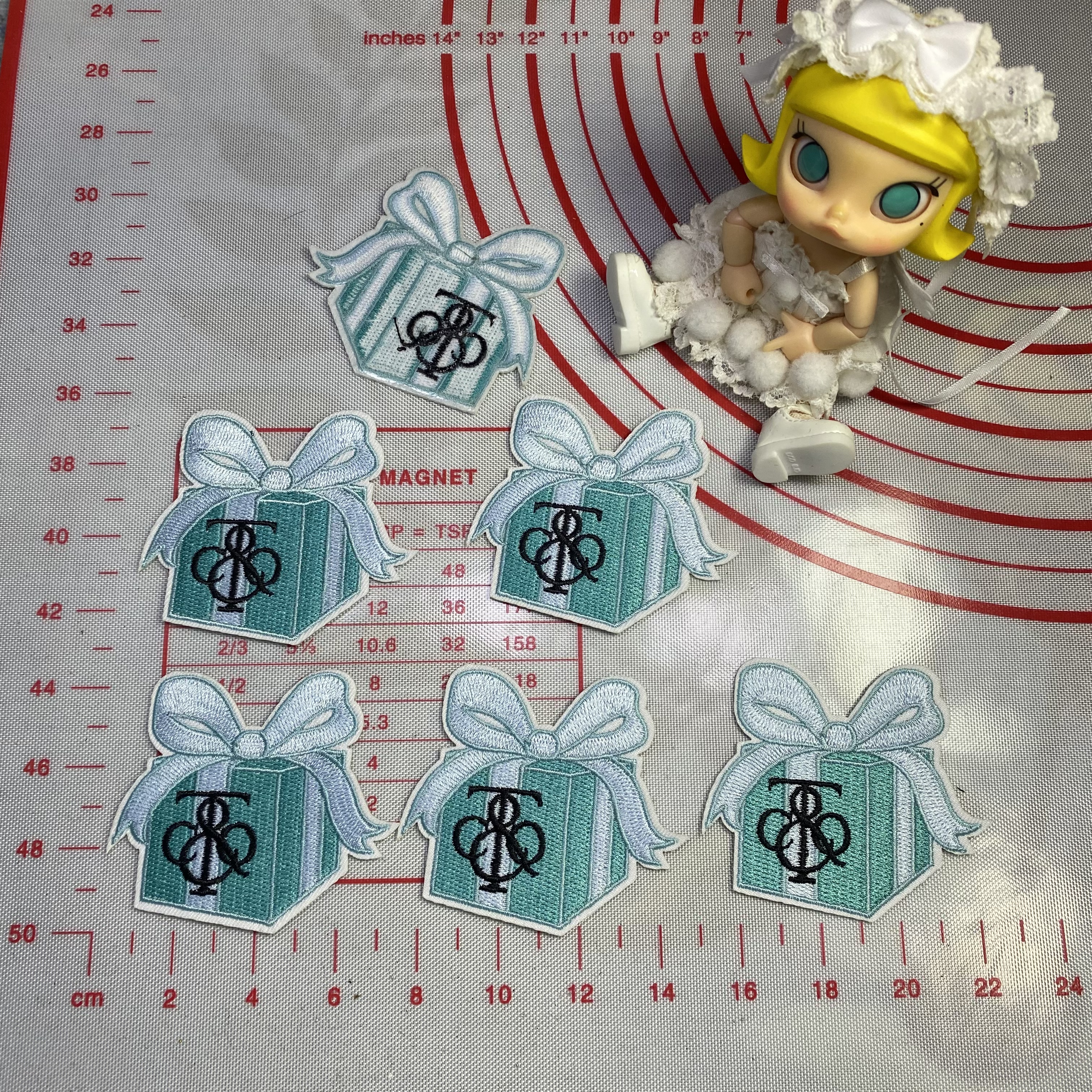 Medium/Small (Iron-on) Tiffany&Co. LOVE Patches        