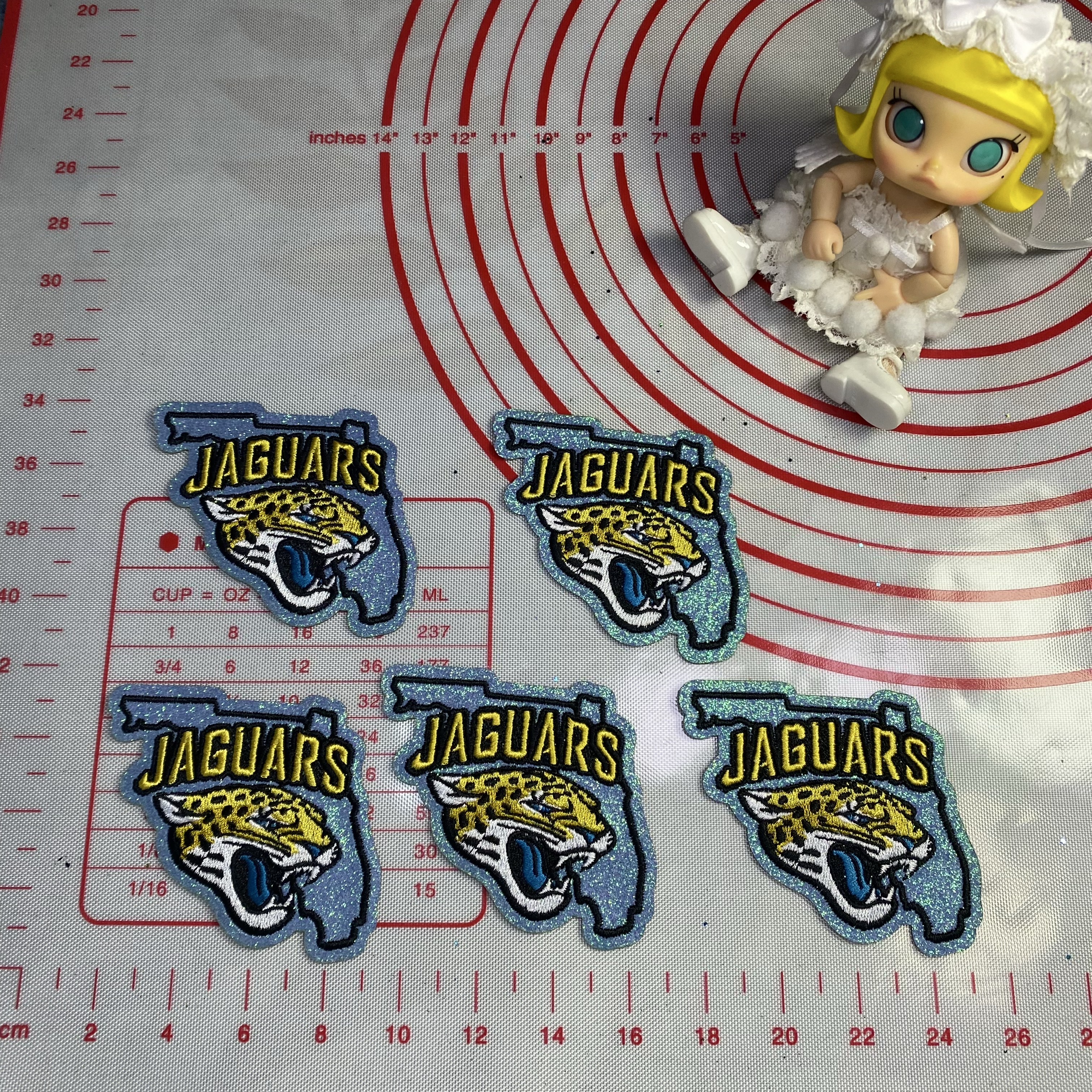 Group B Medium (ironed) football team sequin patch