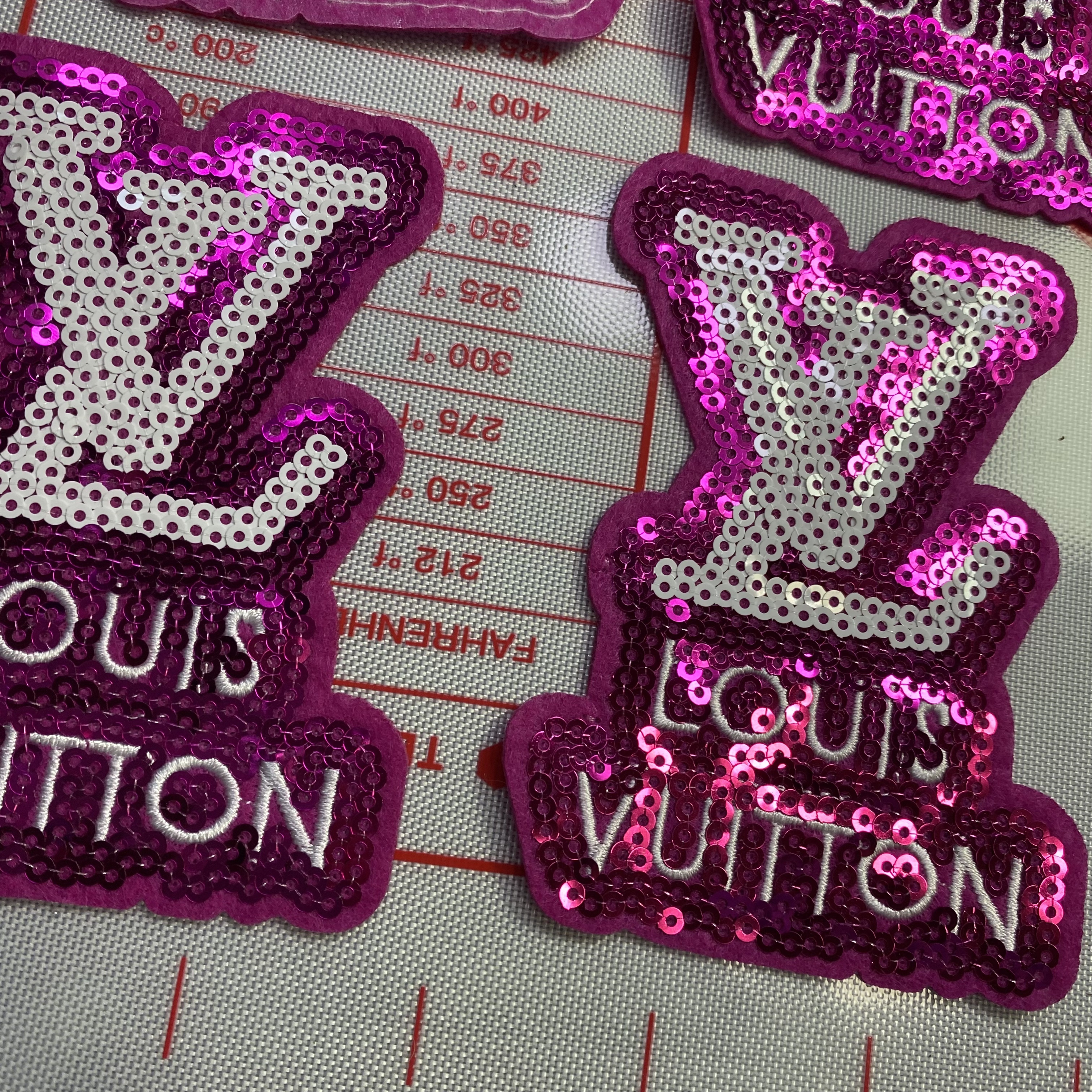 Medium (Iron-on) L Letter sequin  Patches