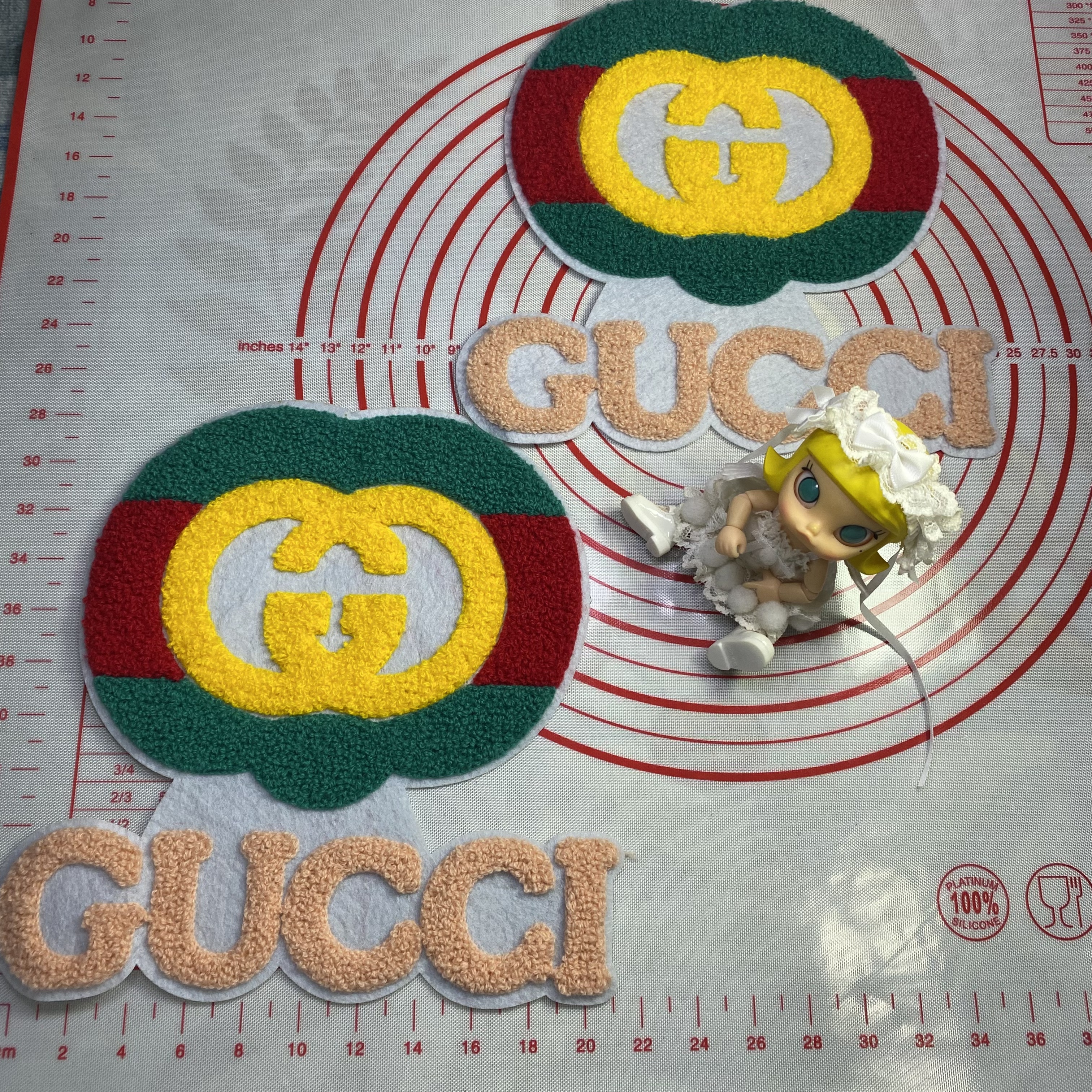 Large / medium (sewing) GG mixed cloth Patches