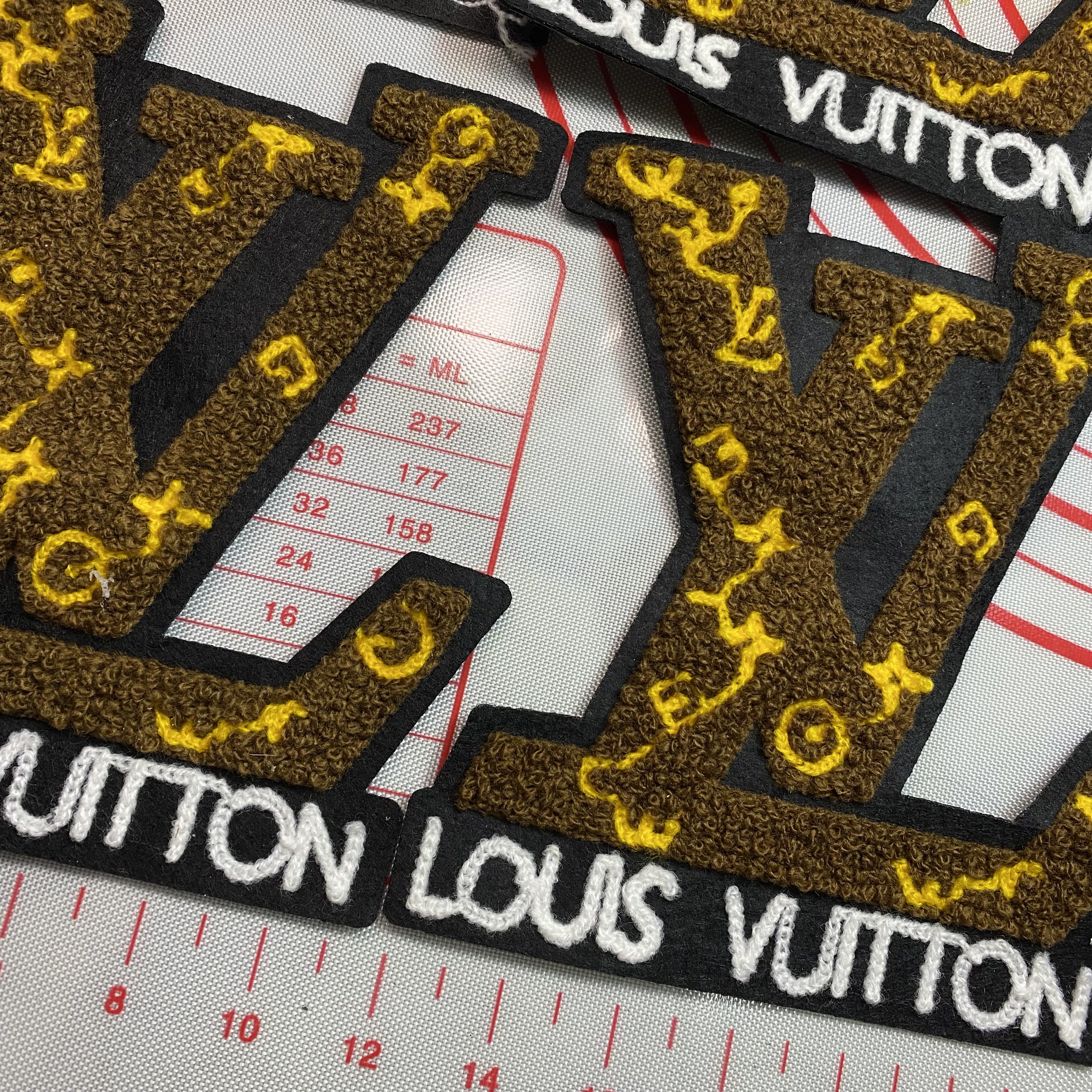 Large/Medium (Sewing) L towel embroidery Letters Patches