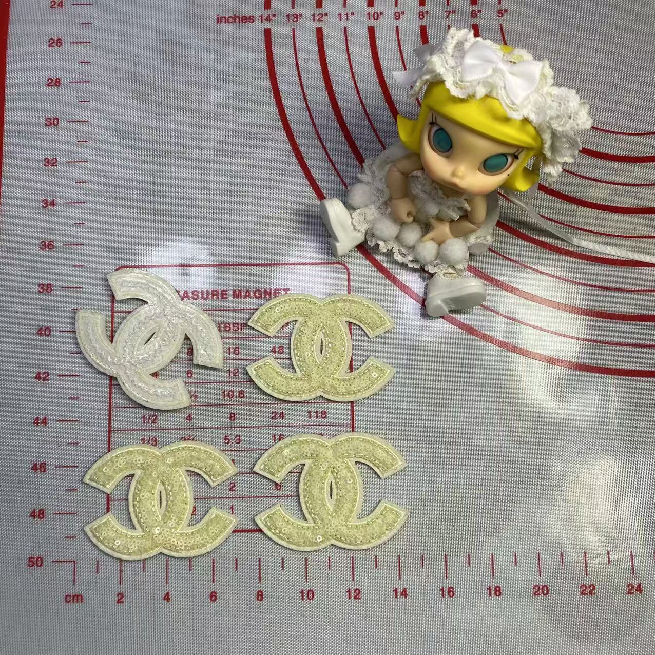 Medium (Iron-on) CC Sequins Letters Patches 