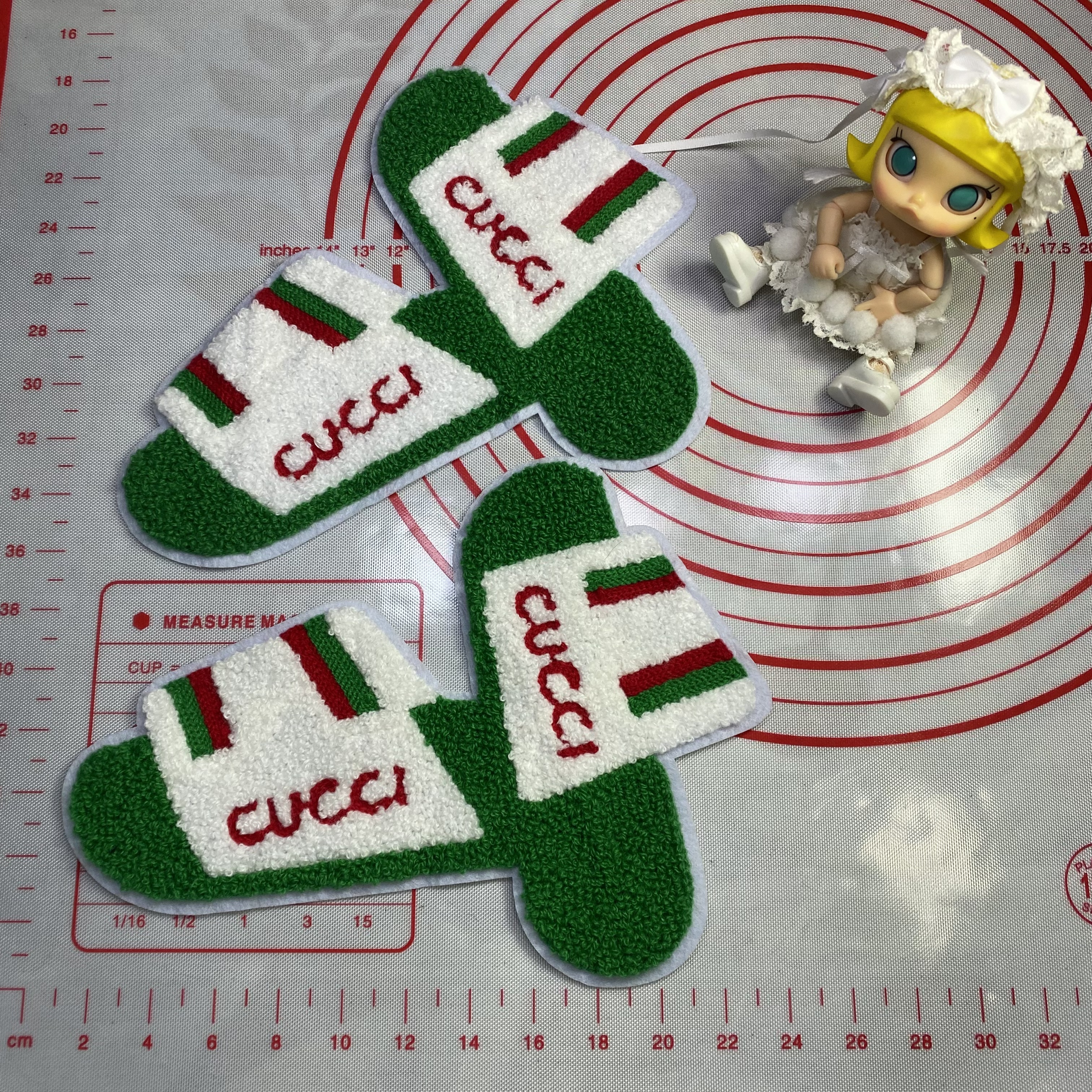 Large / medium (sewing) GG mixed cloth Patches