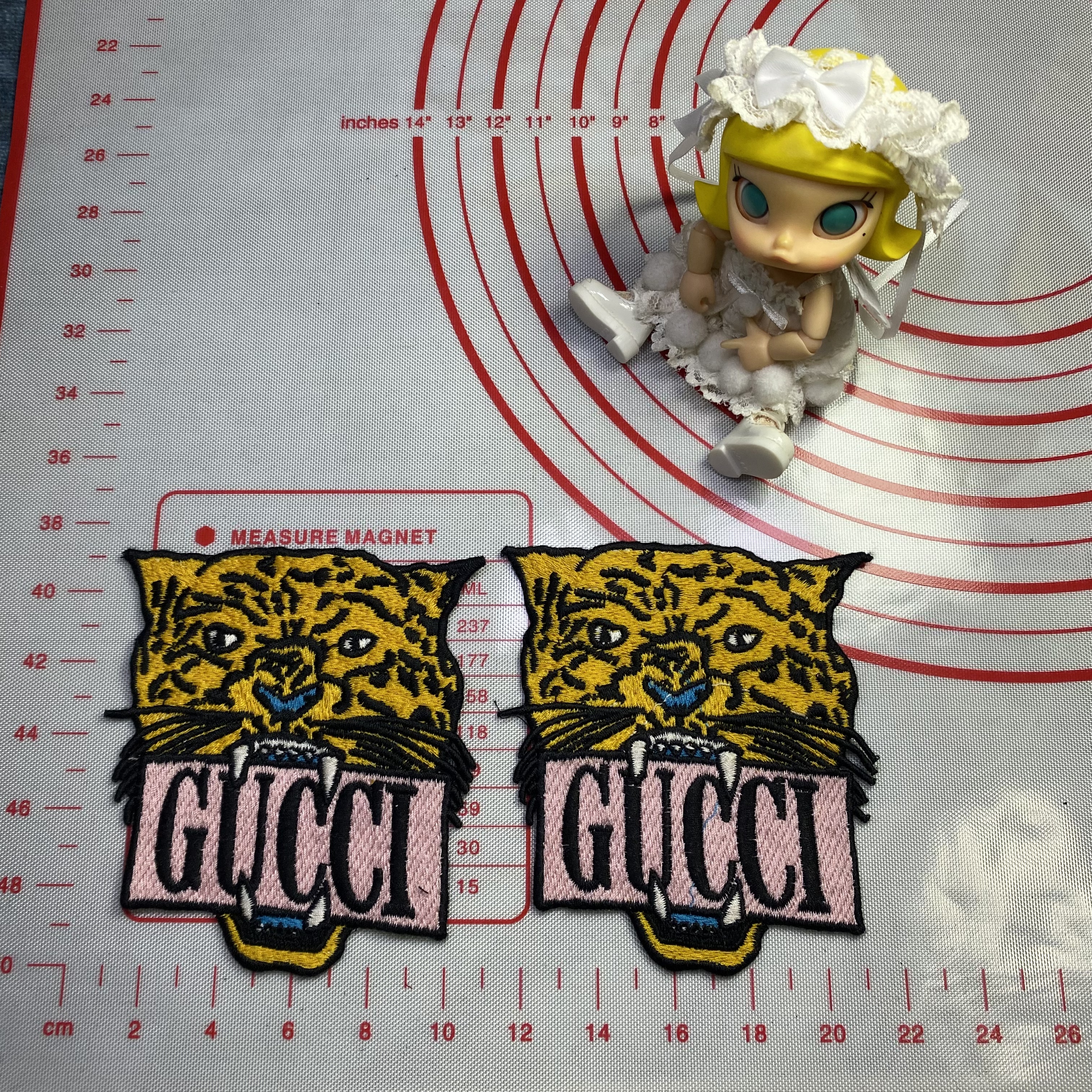 Large / medium (sewing) GG mixed cloth Patches