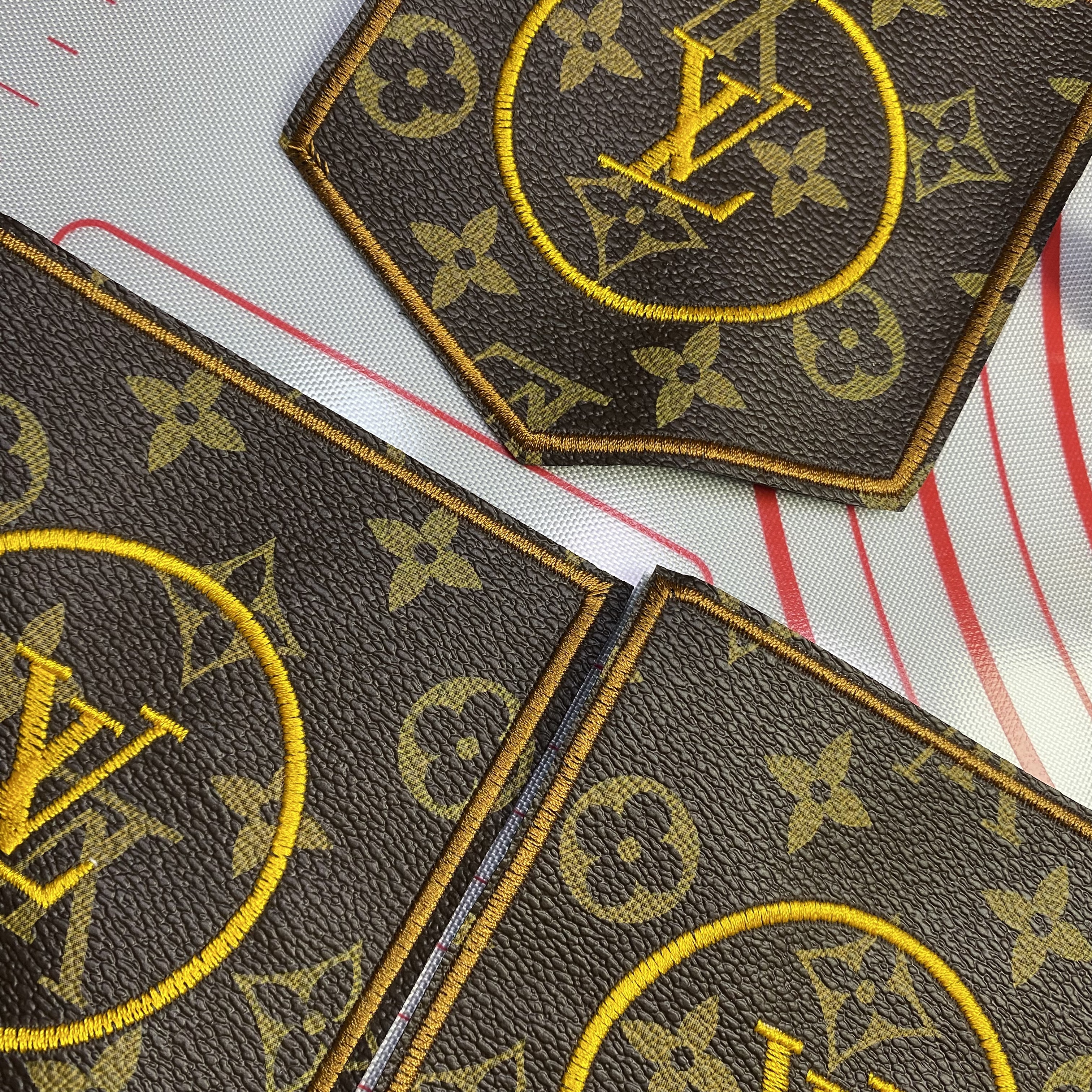 Large  (sewing) L letter pocket leather fabric patch