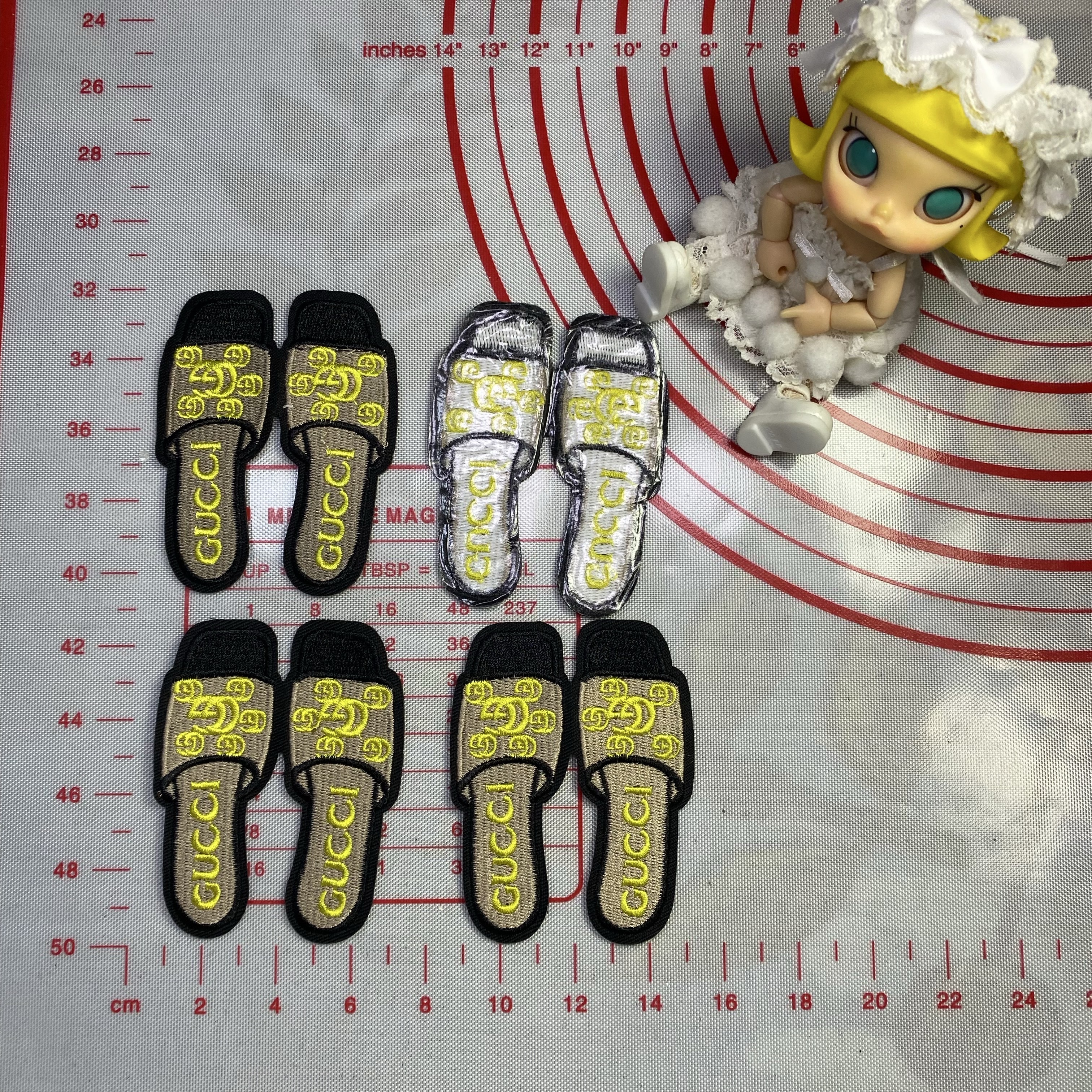 Small (Iron-on) GG Shoes Patches        