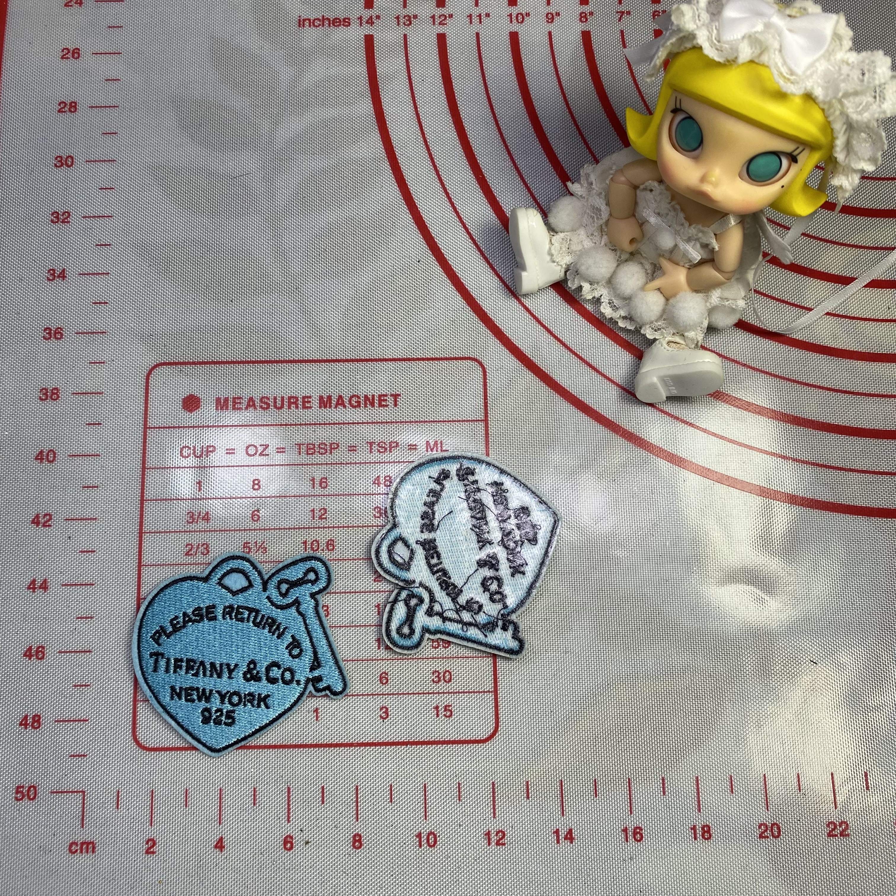 Medium/Small (Iron-on) Tiffany&Co. LOVE Patches        