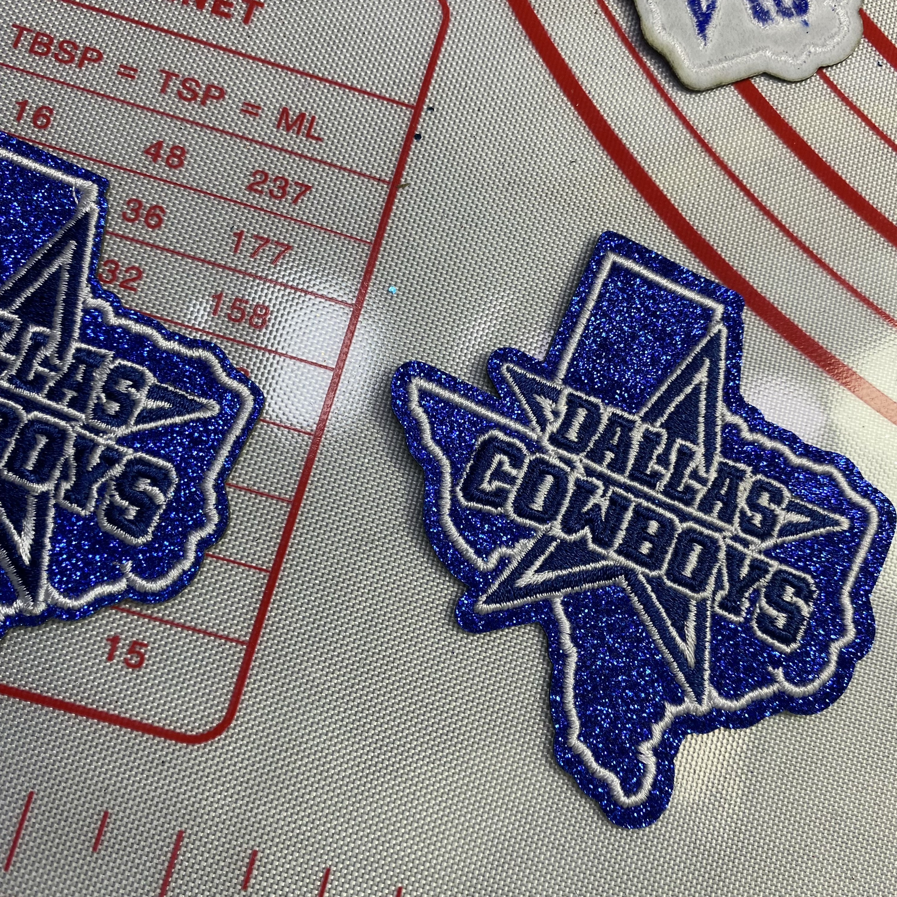 Group B Medium (ironed) football team sequin patch