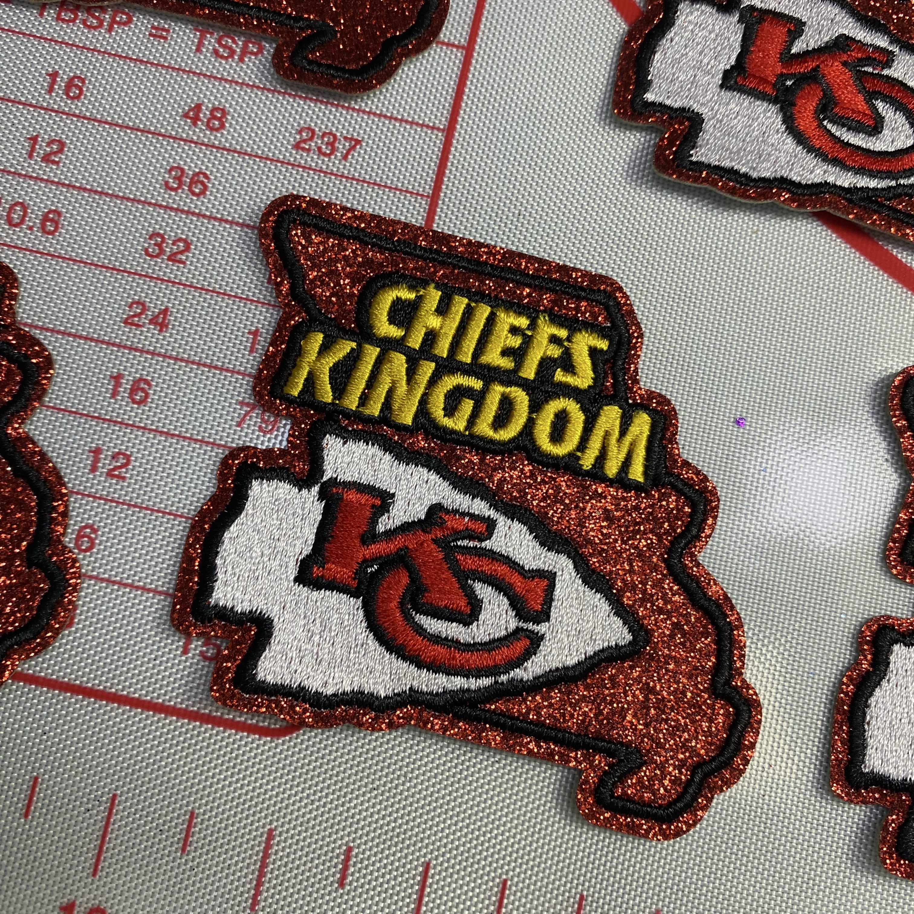 Group B Medium (ironed) football team sequin patch