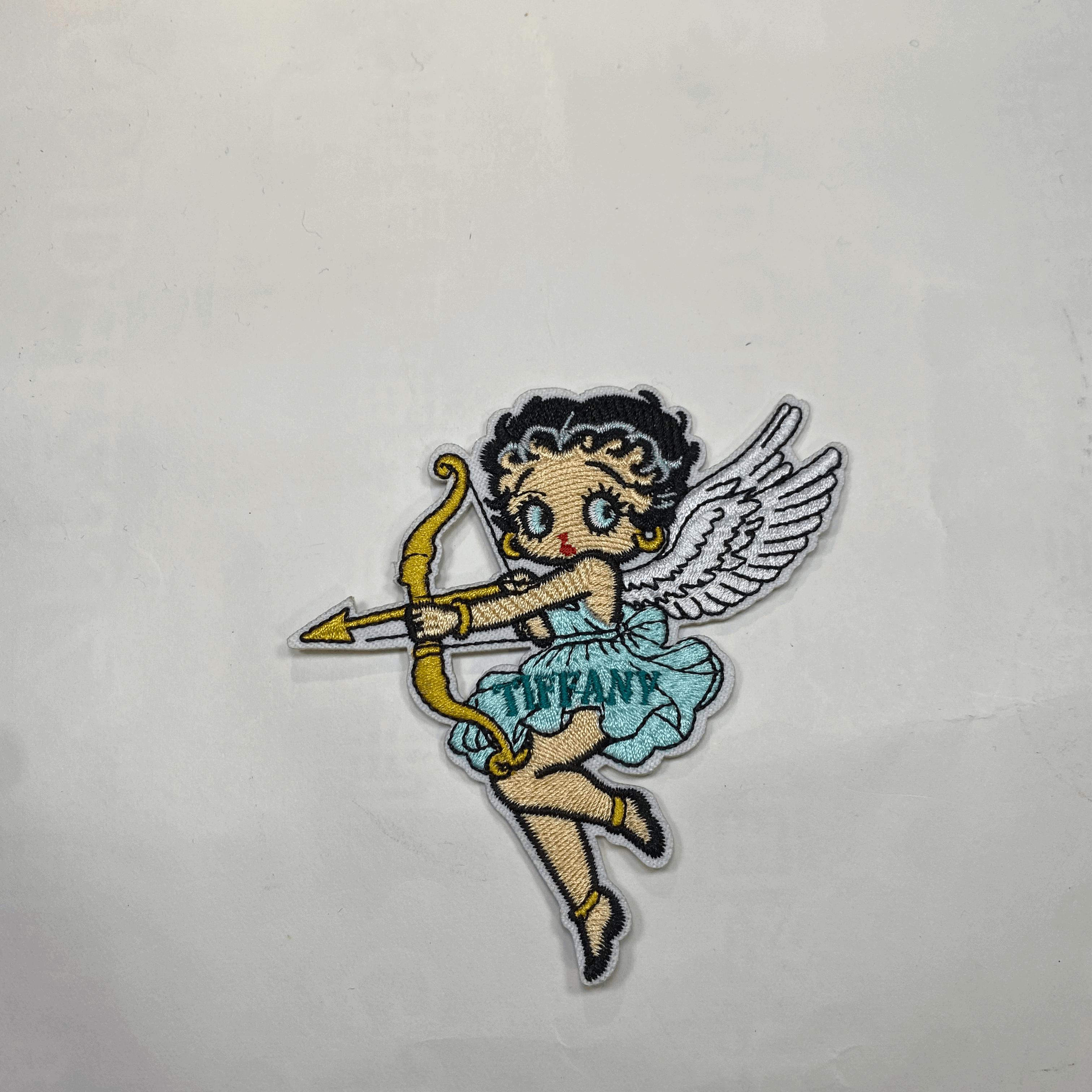 medium and small (ironed) Tiffany patch 1