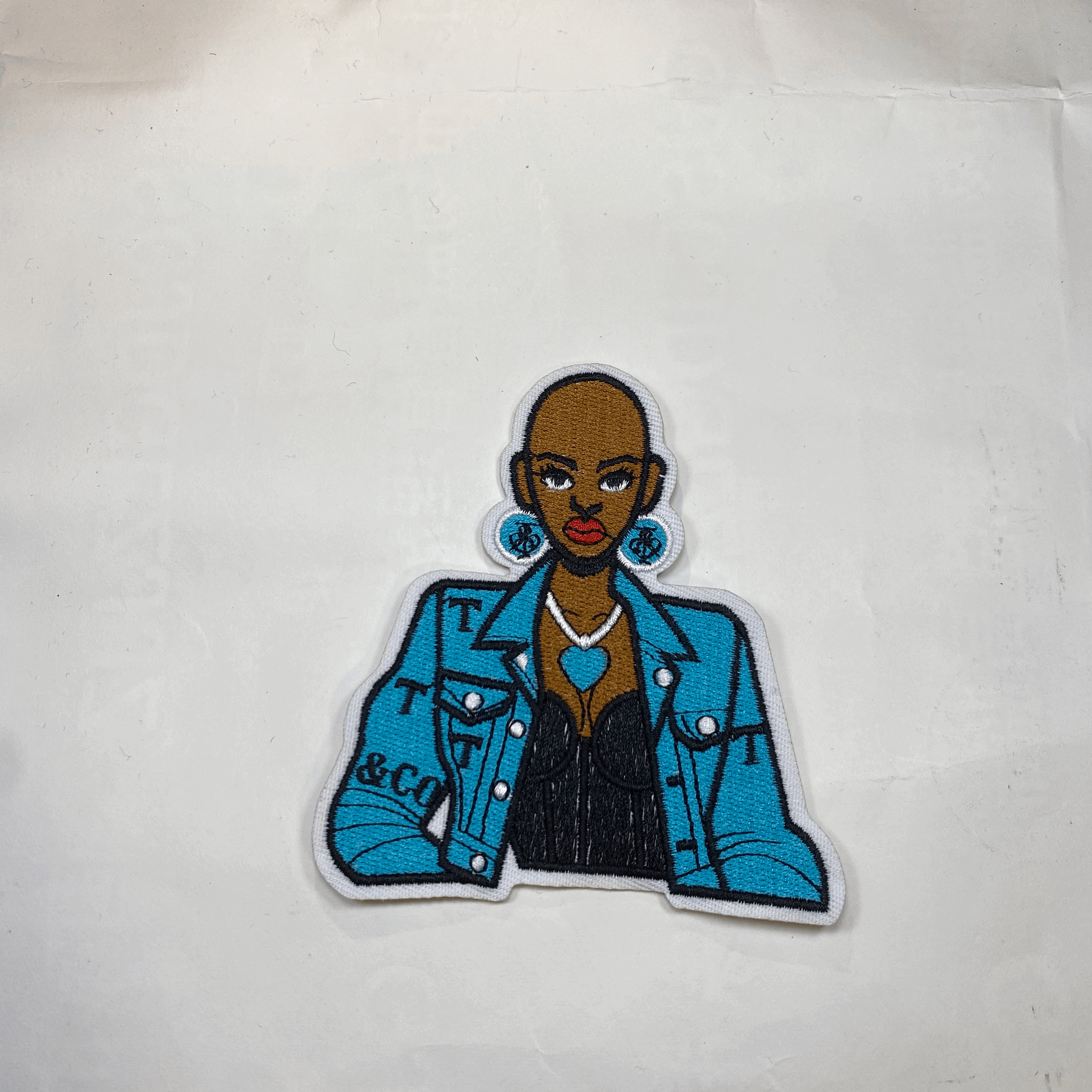 Small and small (ironed) Tiffany patch